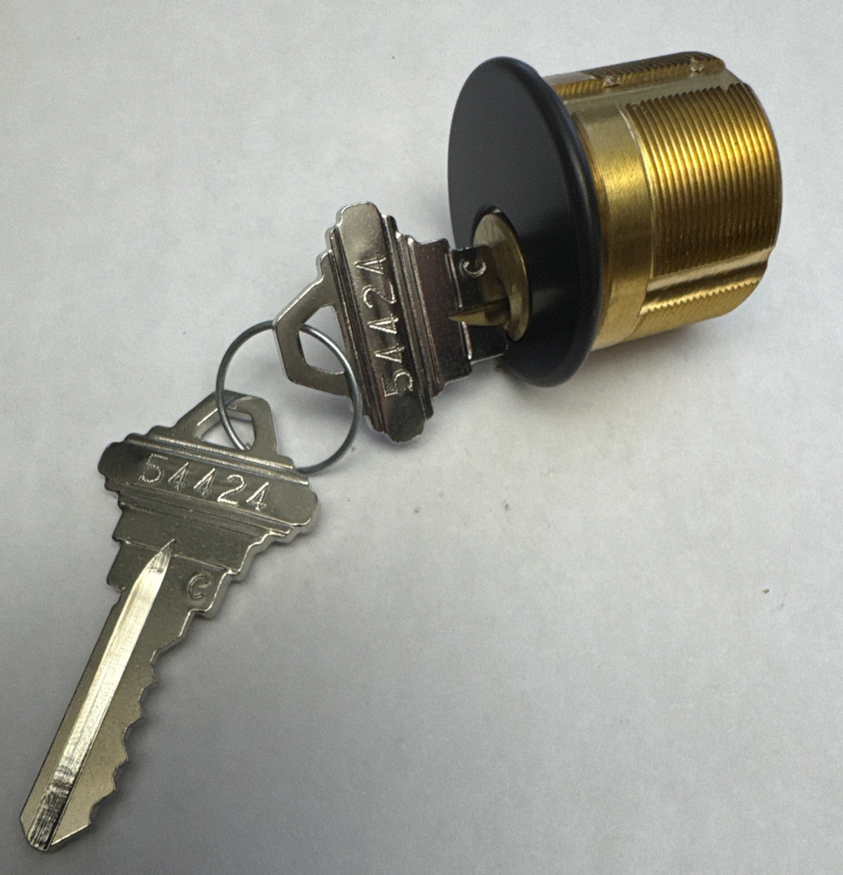 1” Mortise Cylinder - SC1 - Schlage - Brown — photo 2