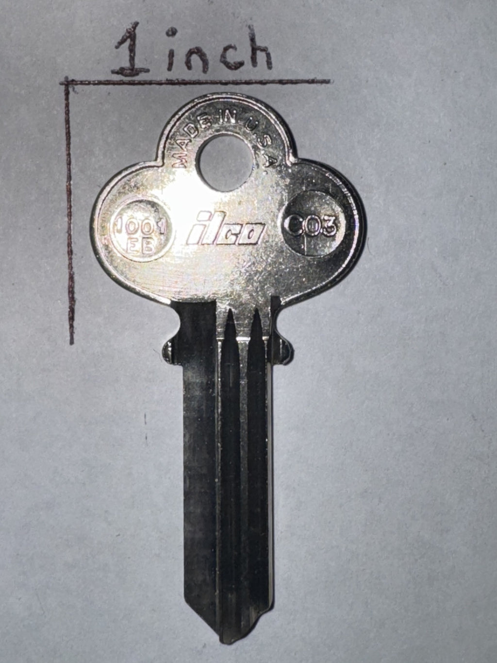Ilco - 1001EB - CO3 - C03 - Key Blank — photo 2