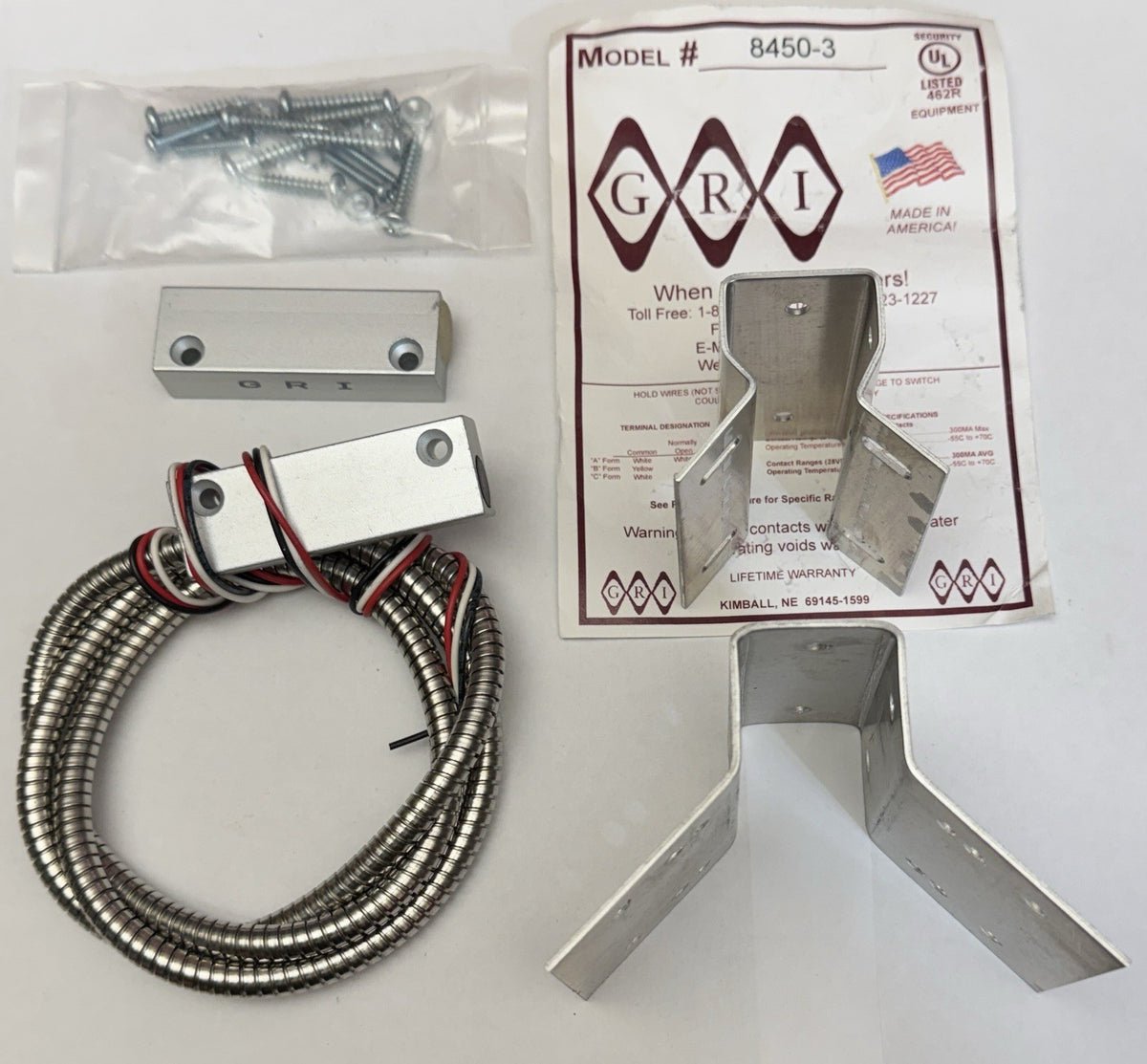 GRI - 8450-3 - Track And Gate And Surface Mounting Alarm Contact Kit — photo 1