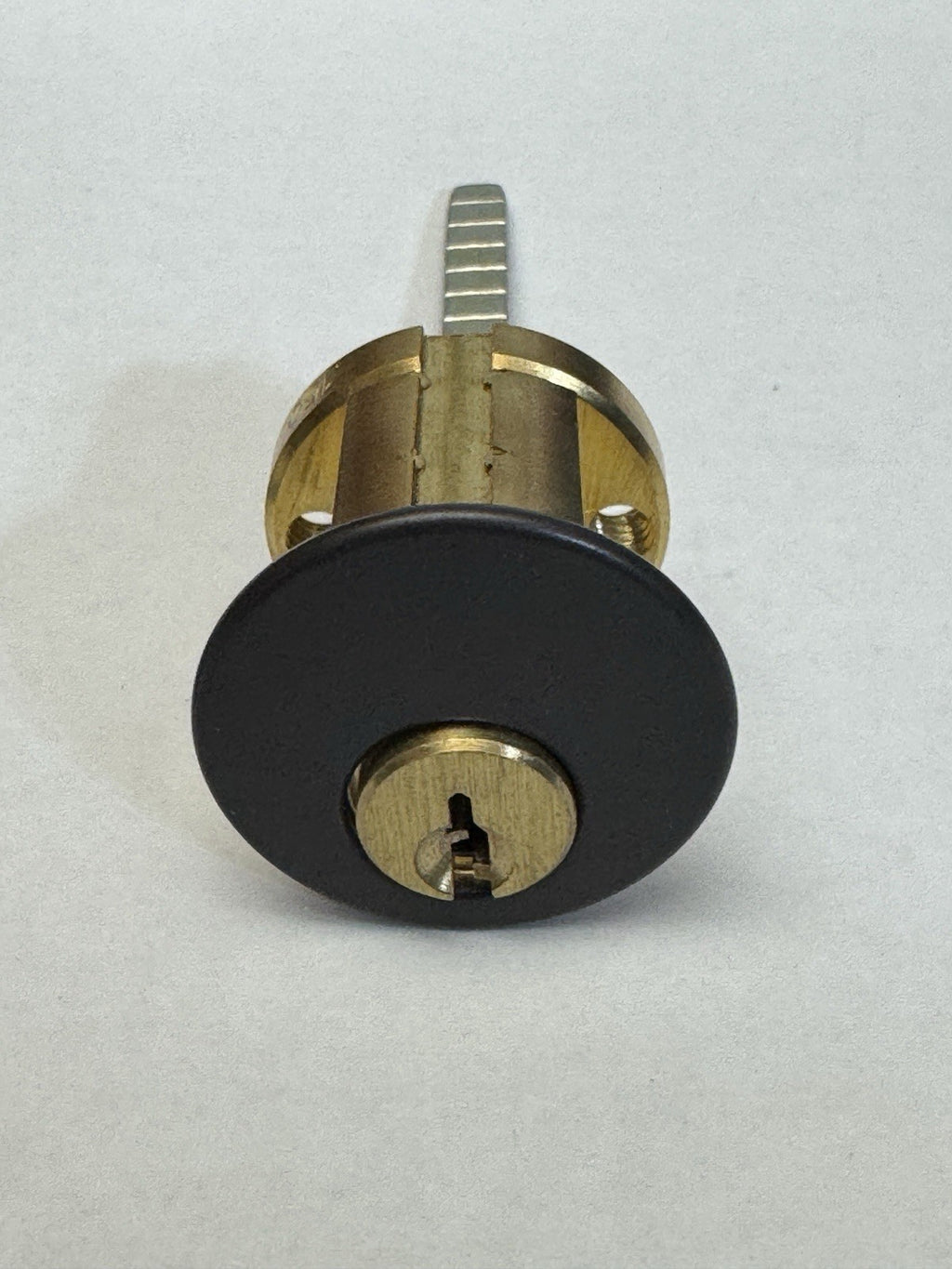 Rim Cylinder Lock - KW1 (KS) Kwickset Keyway - Brown 10B — photo 3
