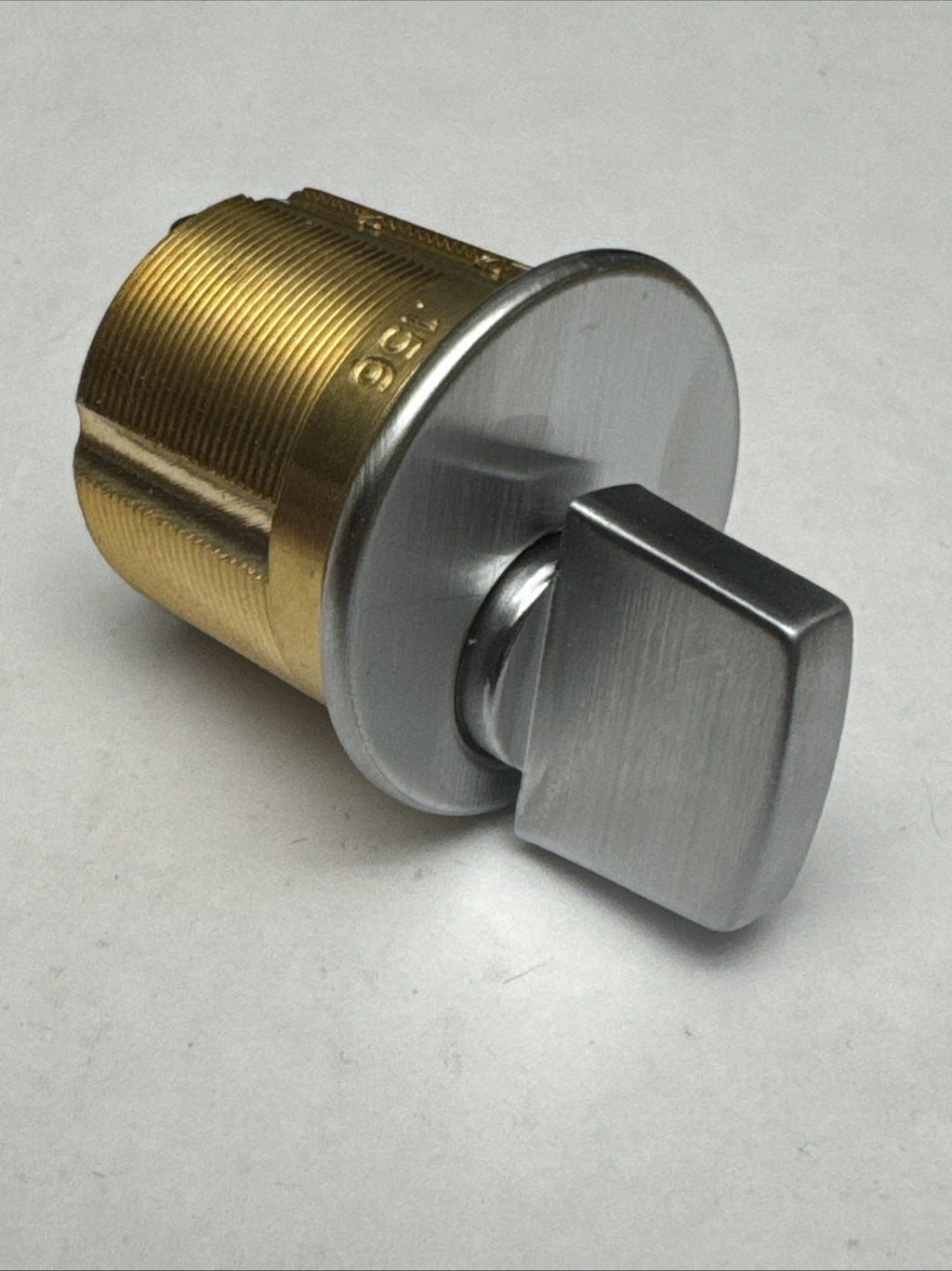 LSDA - 1 1/8 ” - Mortise Thumbturn Cylinder - 26D - Satin Chrome - Solid Brass — photo 2