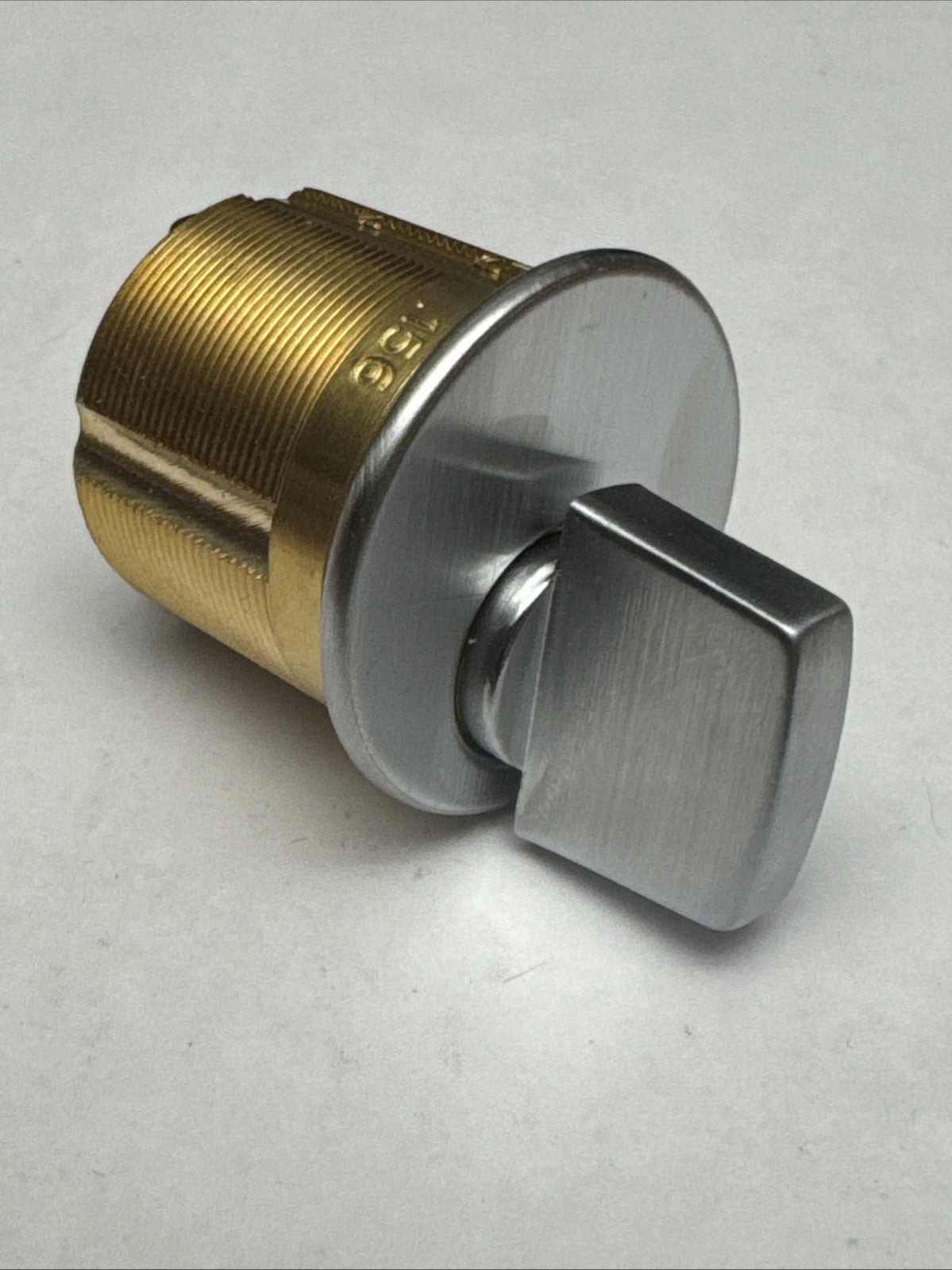 LSDA - 1 1/8 ” - Mortise Thumbturn Cylinder - 26D - Satin Chrome - Solid Brass — photo 2