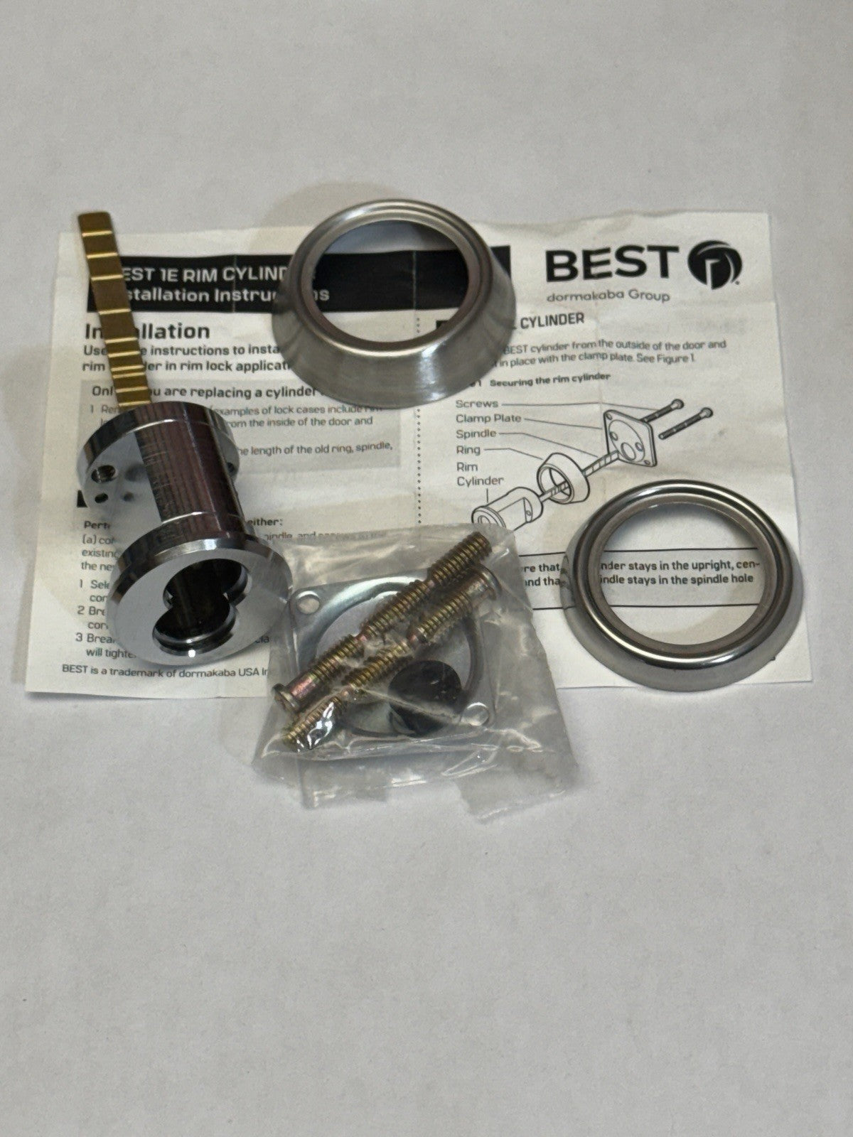 Dormakaba Best 12E72S2RP626 - SFIC Rim Cylinder Housing - Less Core — photo 2