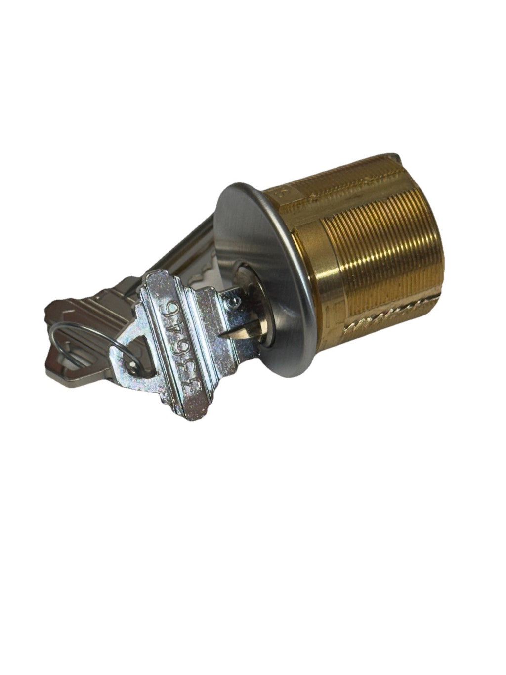 1 1/8” Mortise Cylinder - SC1 Schlage - Satin Chrome - Adams Rite & Standard Cam — photo 1