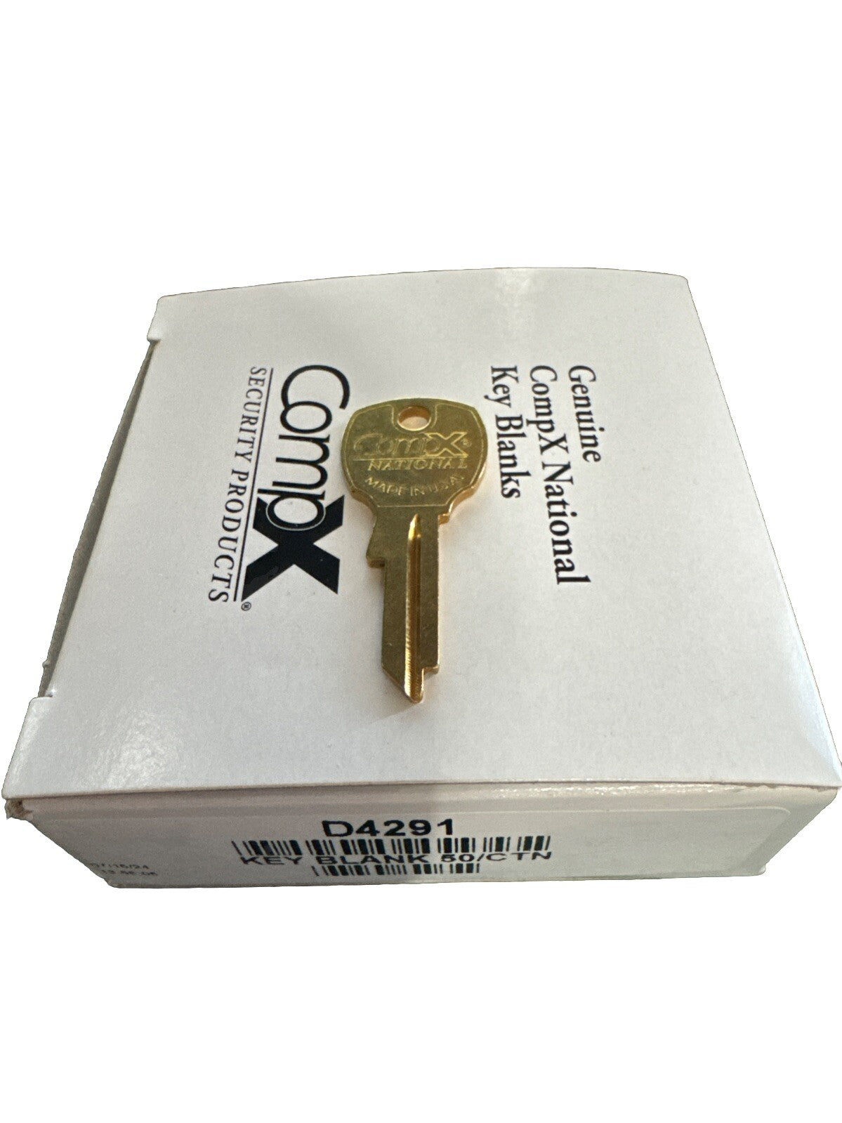Compx National - D4291 - Key Blank - For 4Ded5 - Bright Brass — photo 4