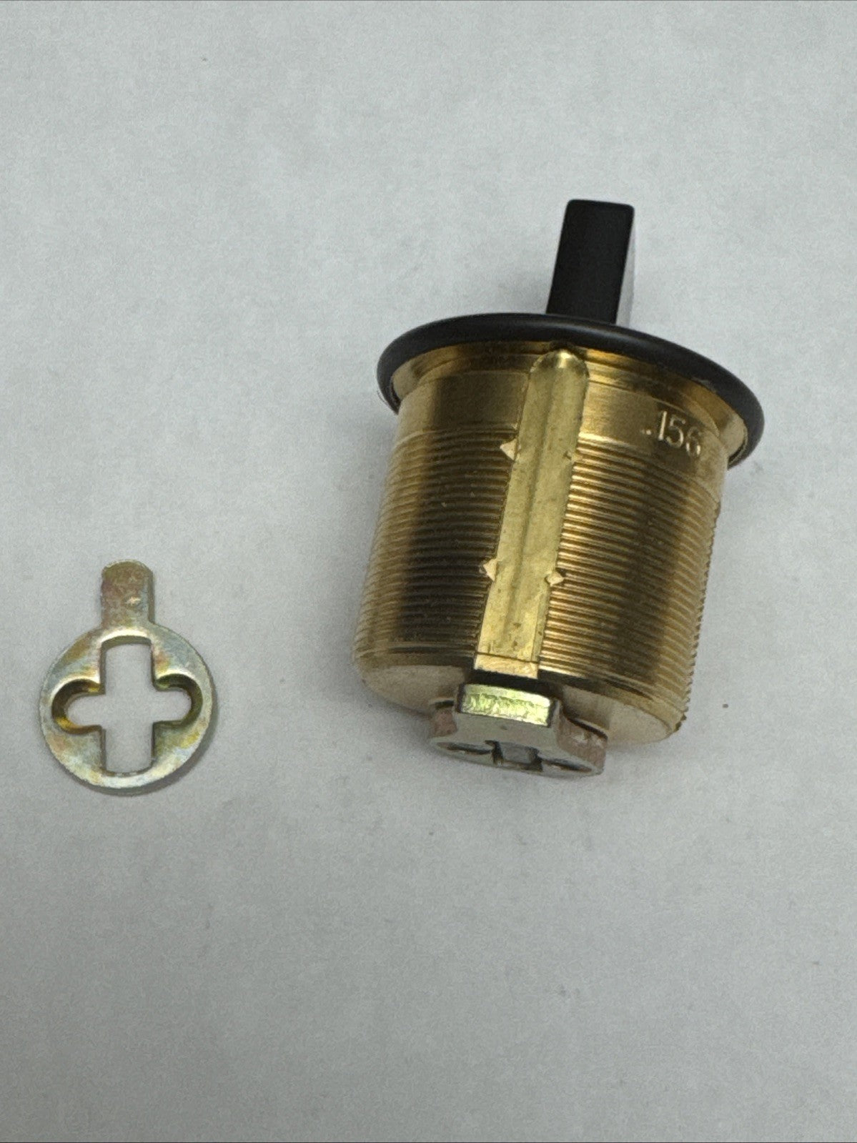 LSDA - 1 1/8 ” - Mortise Thumbturn Cylinder - 10B - Brown - Solid Brass — photo 4