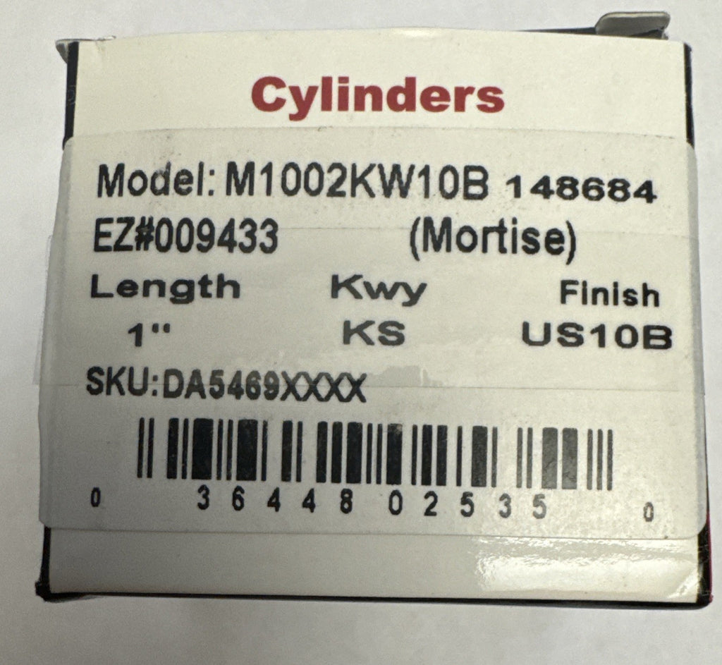 1” Mortise Cylinder - KW1 -  Kwickset - Brown — photo 4
