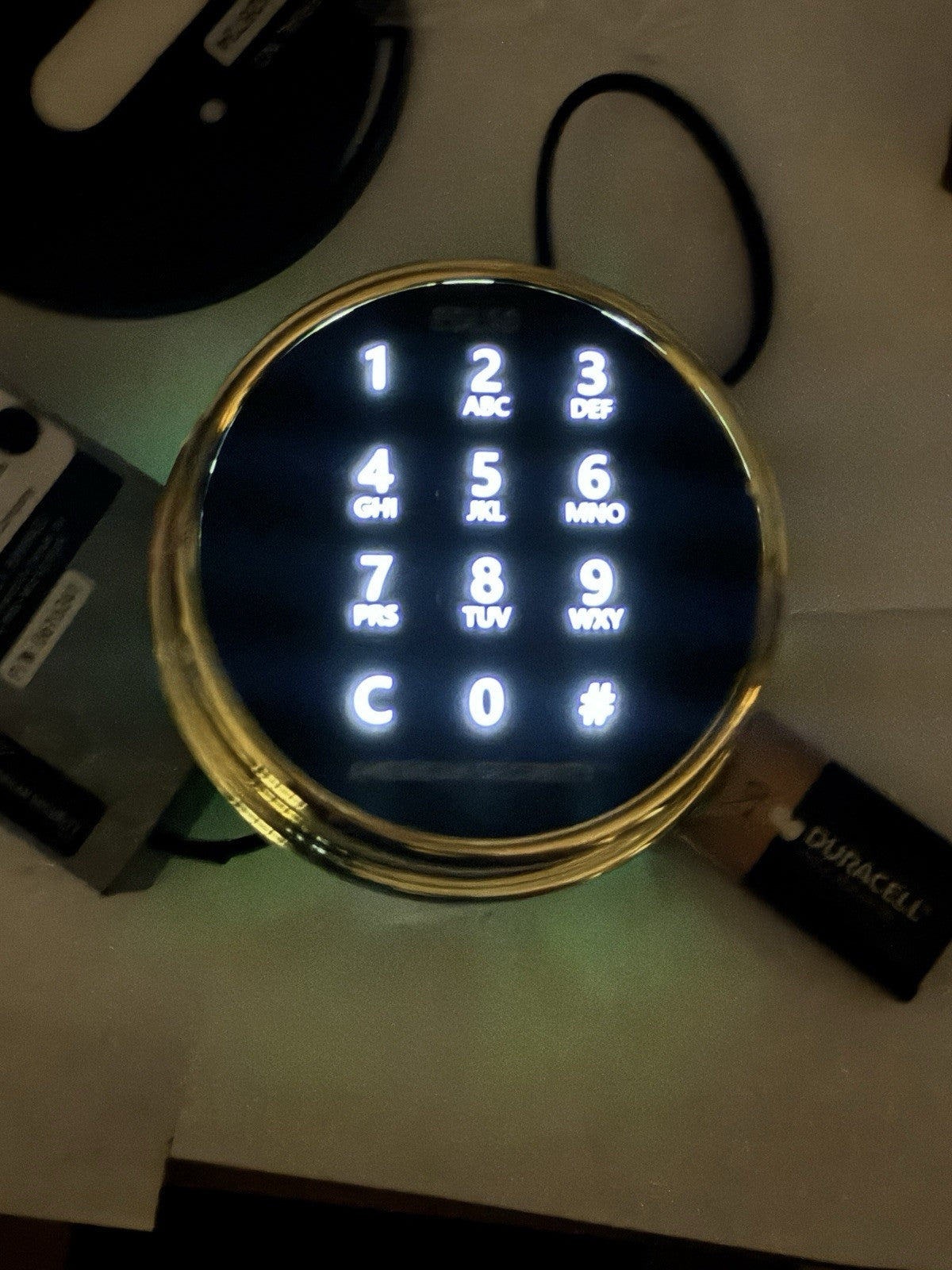 American Security - ESL10 ESL10XL - Lighted Keypad - Electronic Safe Lock Brass — photo 2