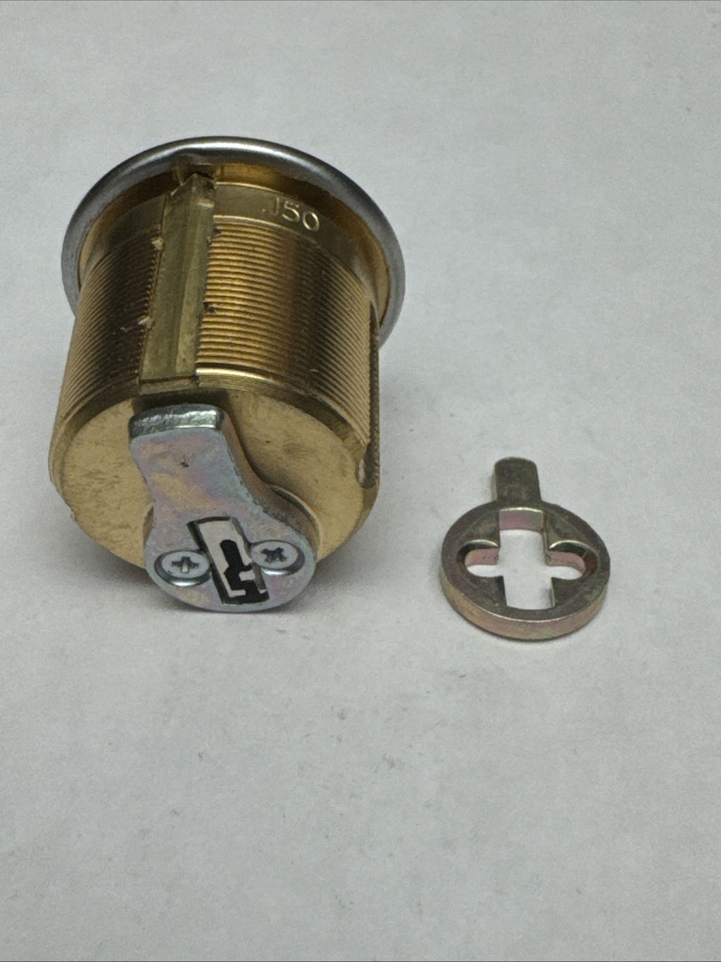 1 1/8” Mortise Cylinder - KW1 - Kwickset -  Satin Chrome — photo 3