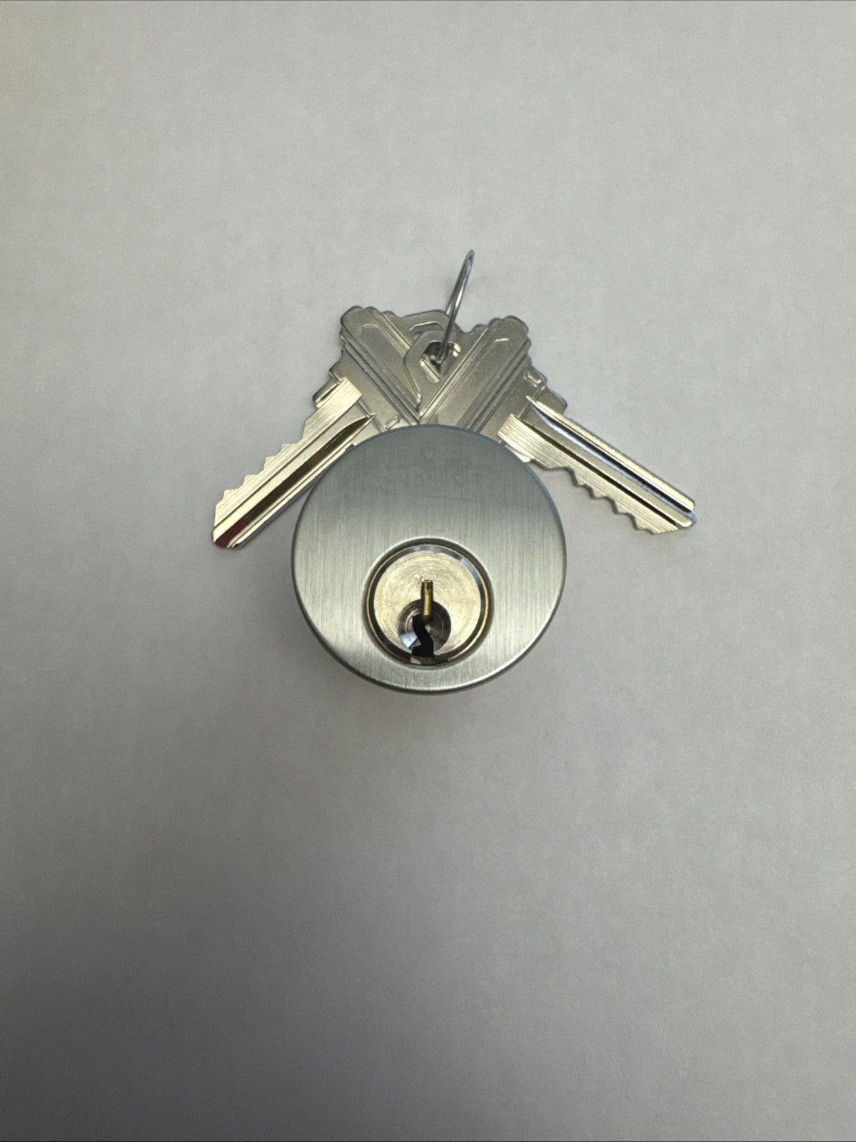 1” Mortise Cylinder - SC1 - Schlage - Satin Chrome — photo 2
