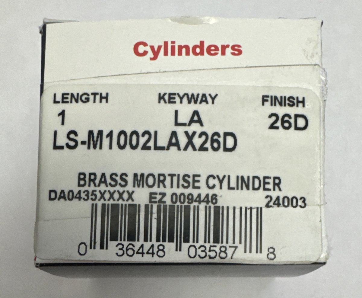 1” Mortise Cylinder - LA - Sargent - Satin Chrome — photo 4