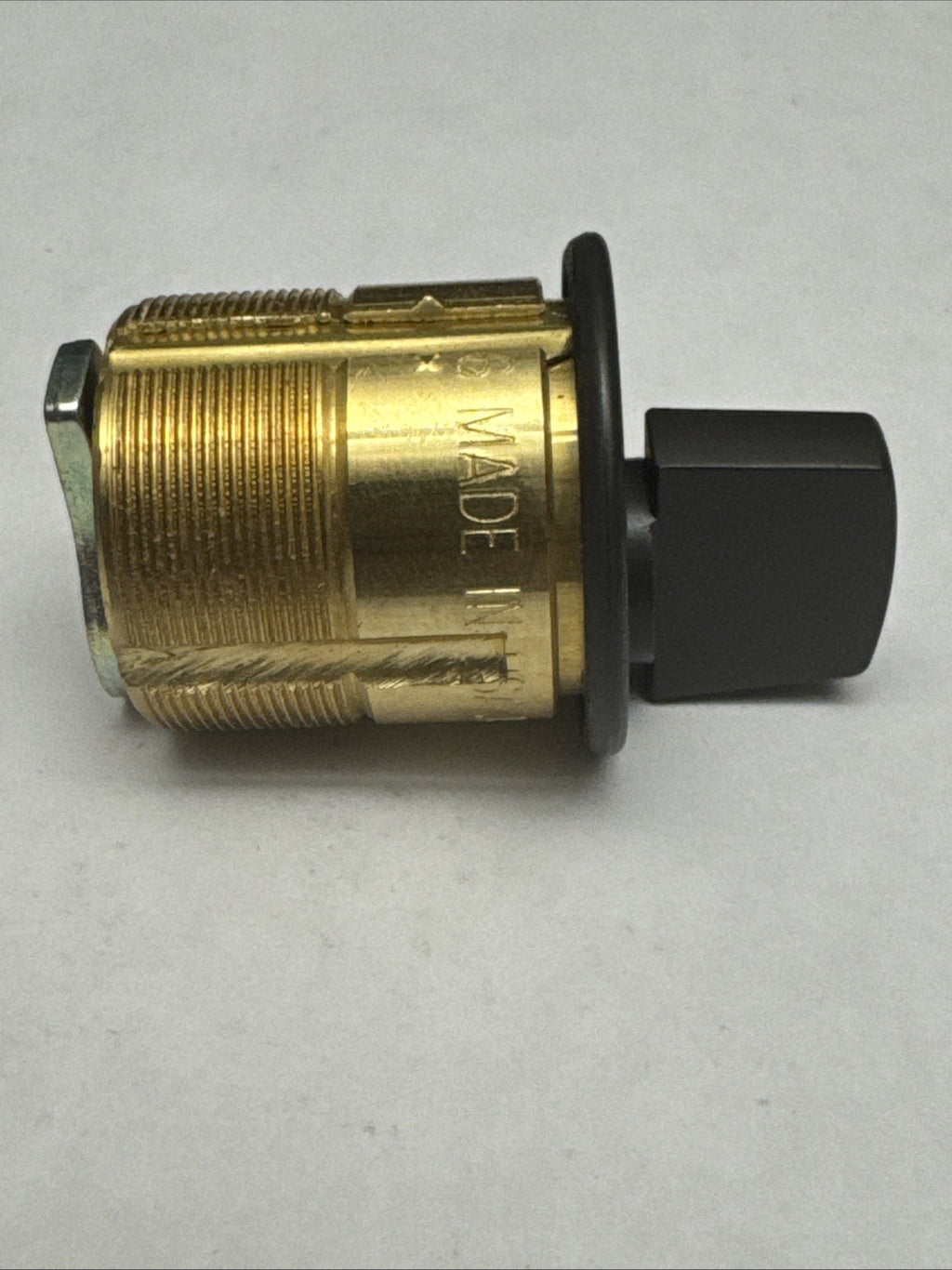 LSDA - 1 1/4 ” - Mortise Thumbturn Cylinder - 10B - Brown - Solid Brass — photo 4