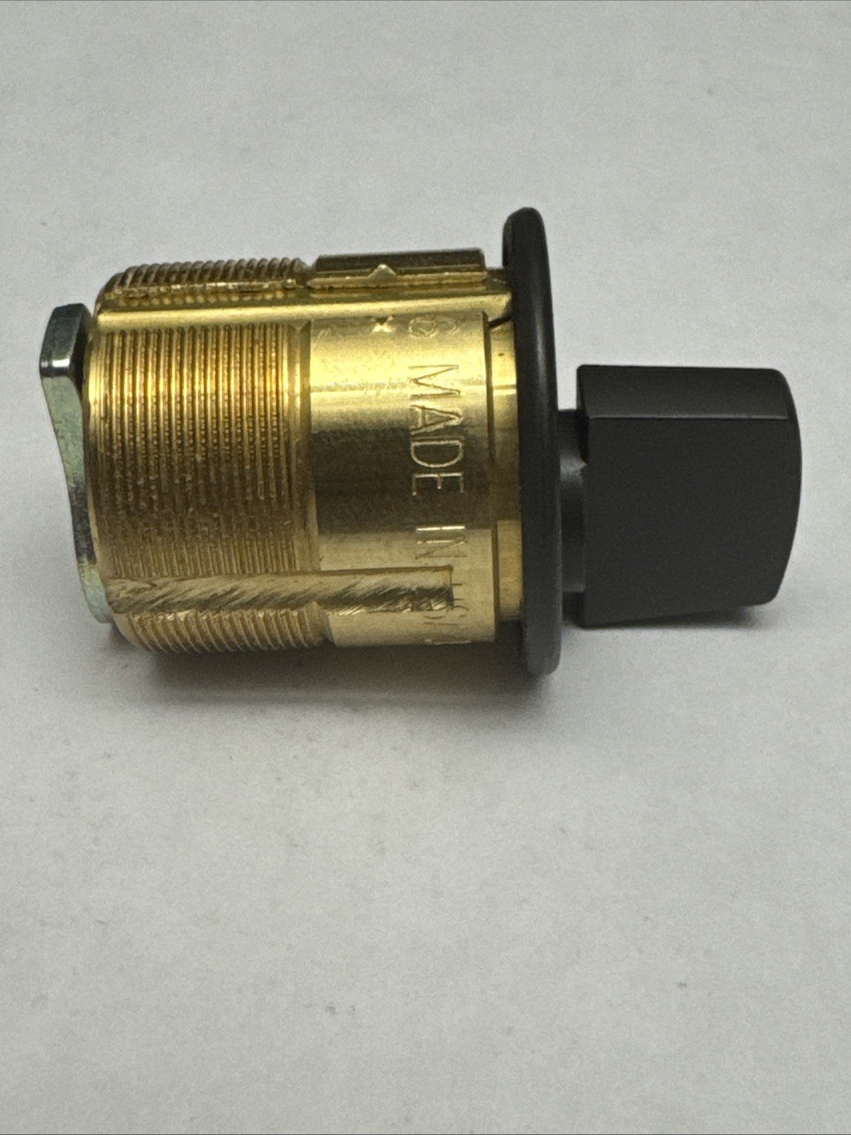 LSDA - 1 1/4 ” - Mortise Thumbturn Cylinder - 10B - Brown - Solid Brass — photo 4