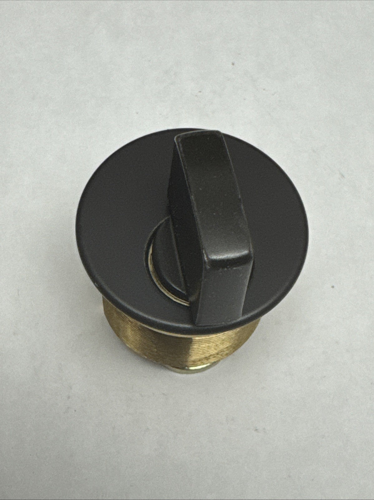 LSDA - 1 ” - Mortise Thumbturn Cylinder - 10B - Brown - Solid Brass — photo 5