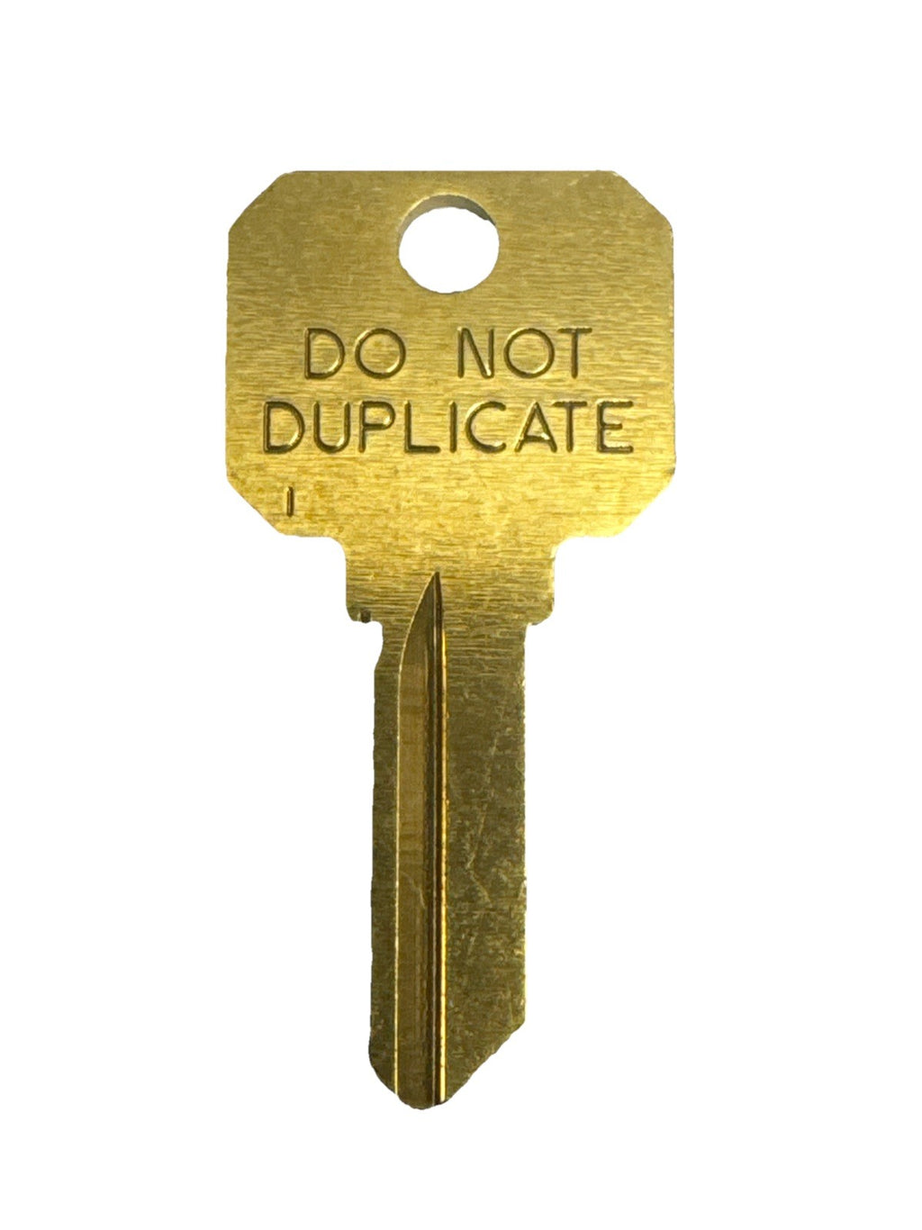 Ilco - SC1 - Schlage DND Key Blank 5 Pin - Cut to Code Brass Do Not Duplicate — photo 1