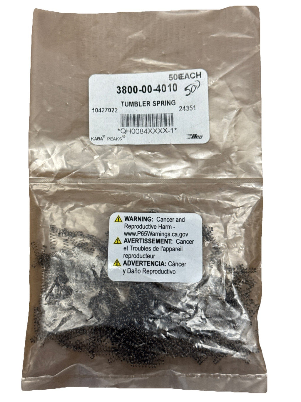 SFIC Kaba Peaks - Tumbler Springs - 500ct - Best / Falcon A2 - Stainless Steel — photo 1
