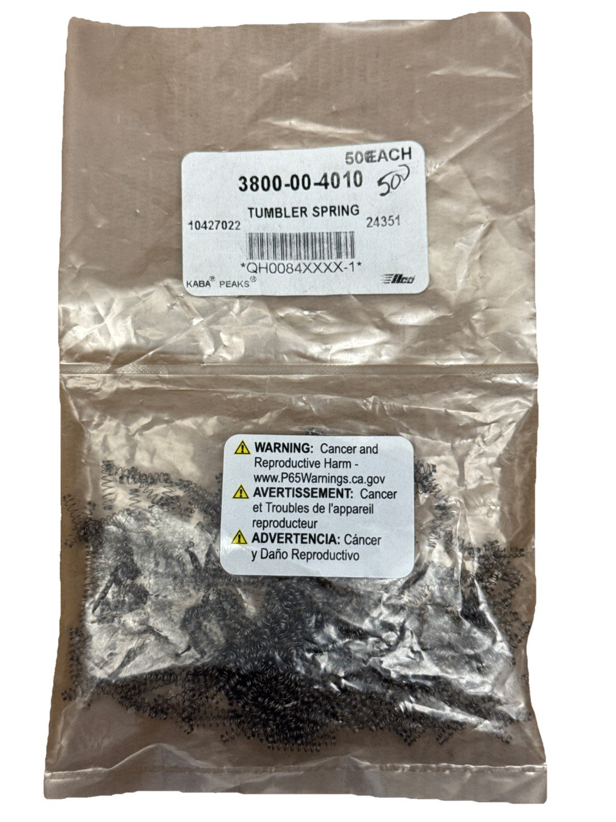 SFIC Kaba Peaks - Tumbler Springs - 500ct - Best / Falcon A2 - Stainless Steel — photo 1