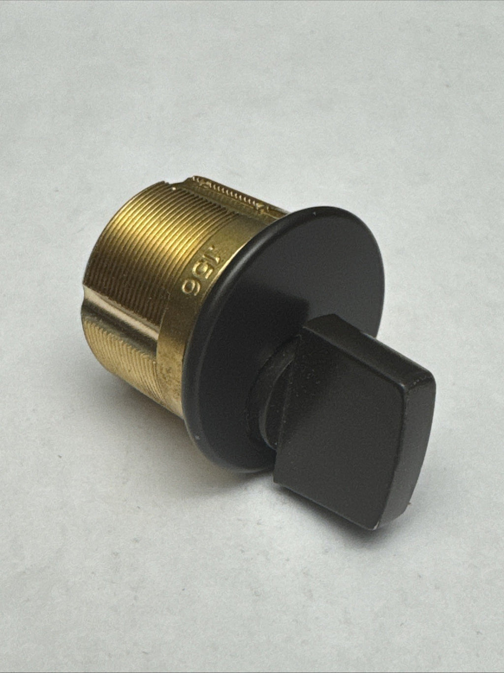 LSDA - 1 ” - Mortise Thumbturn Cylinder - 10B - Brown - Solid Brass — photo 2