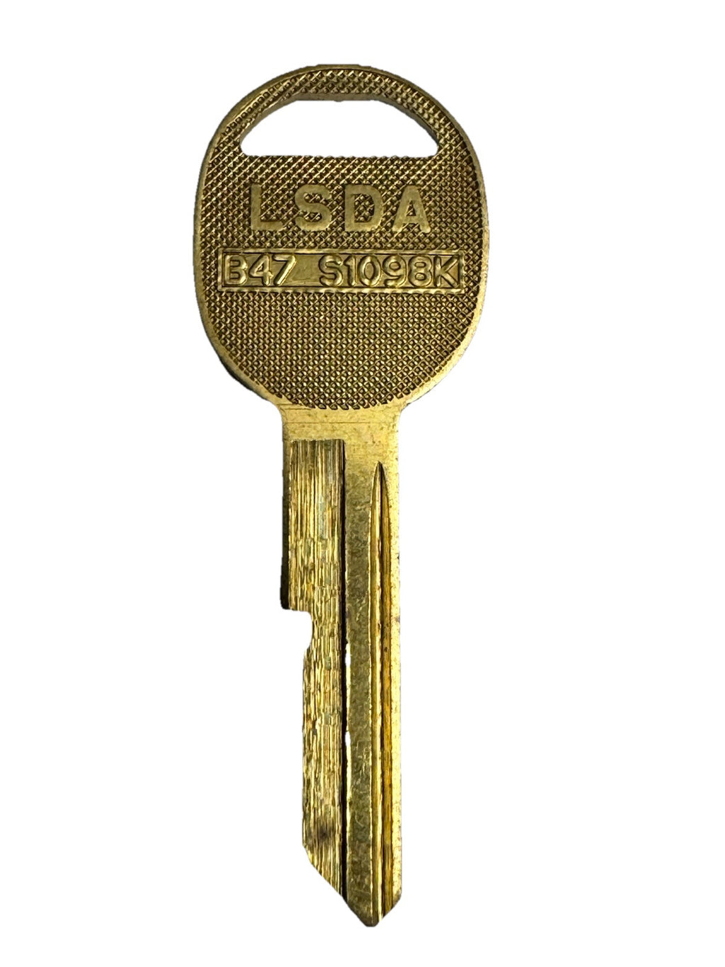 LSDA - B47 - S1098K - Key Blank - Brass - For GM Cars — photo 1