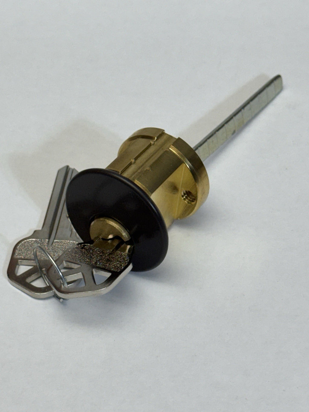 Rim Cylinder Lock - KW1 (KS) Kwickset Keyway - Brown 10B — photo 1