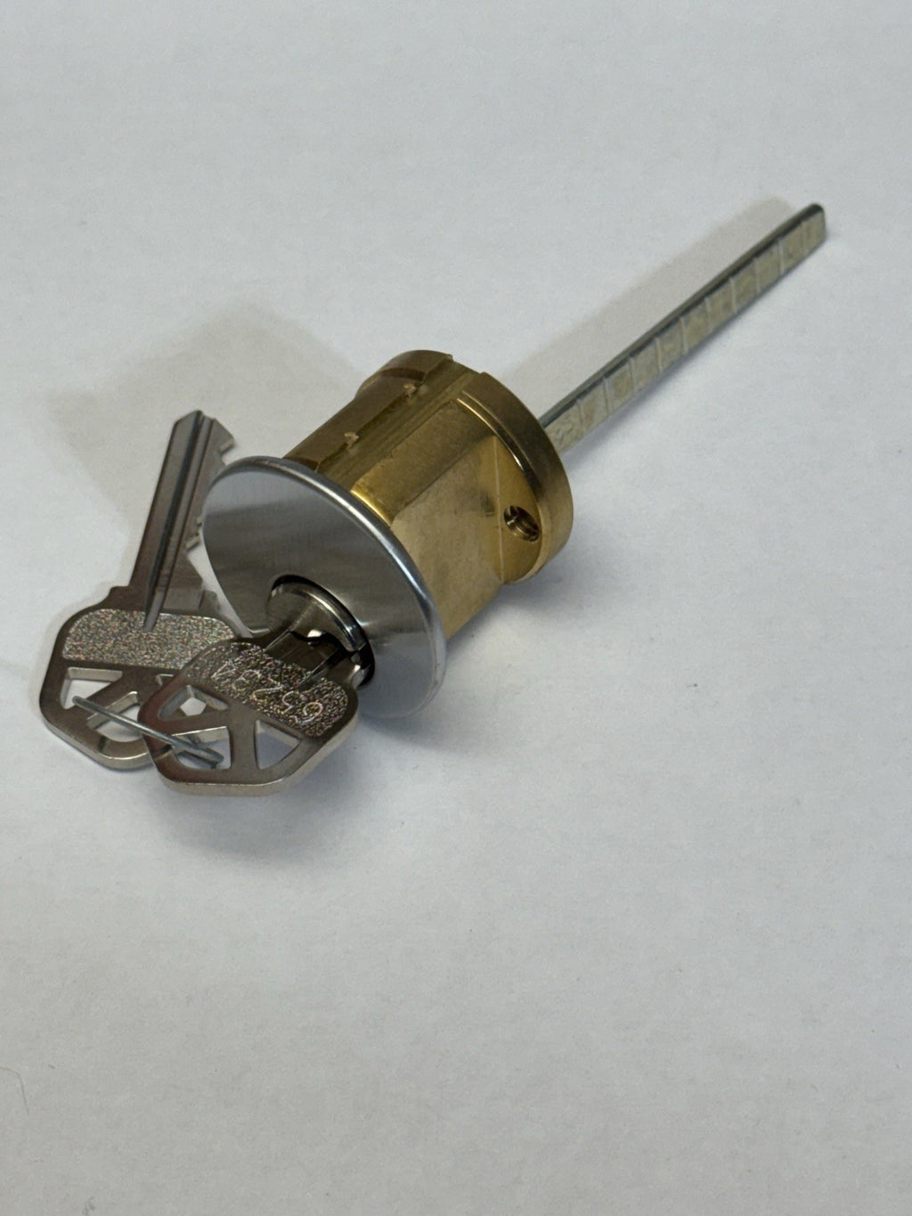 Rim Cylinder Lock - KW1  (KS) Kwickset Keyway - Satin Chrome 26D — photo 1