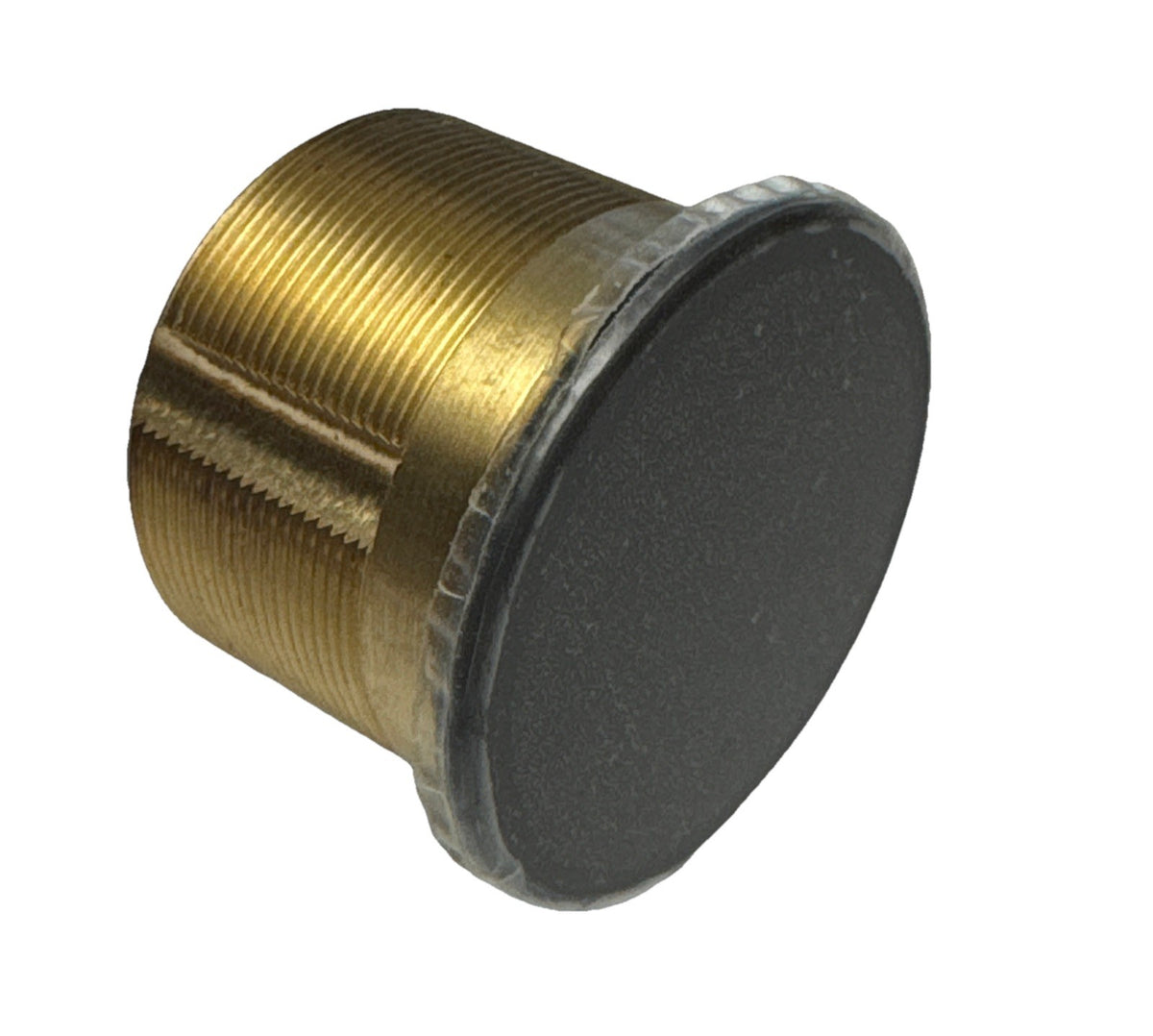 LSDA - 1 ” - Mortise Dummy Cylinder - 10B - Brown - Solid Brass - Mortise Blank — photo 2