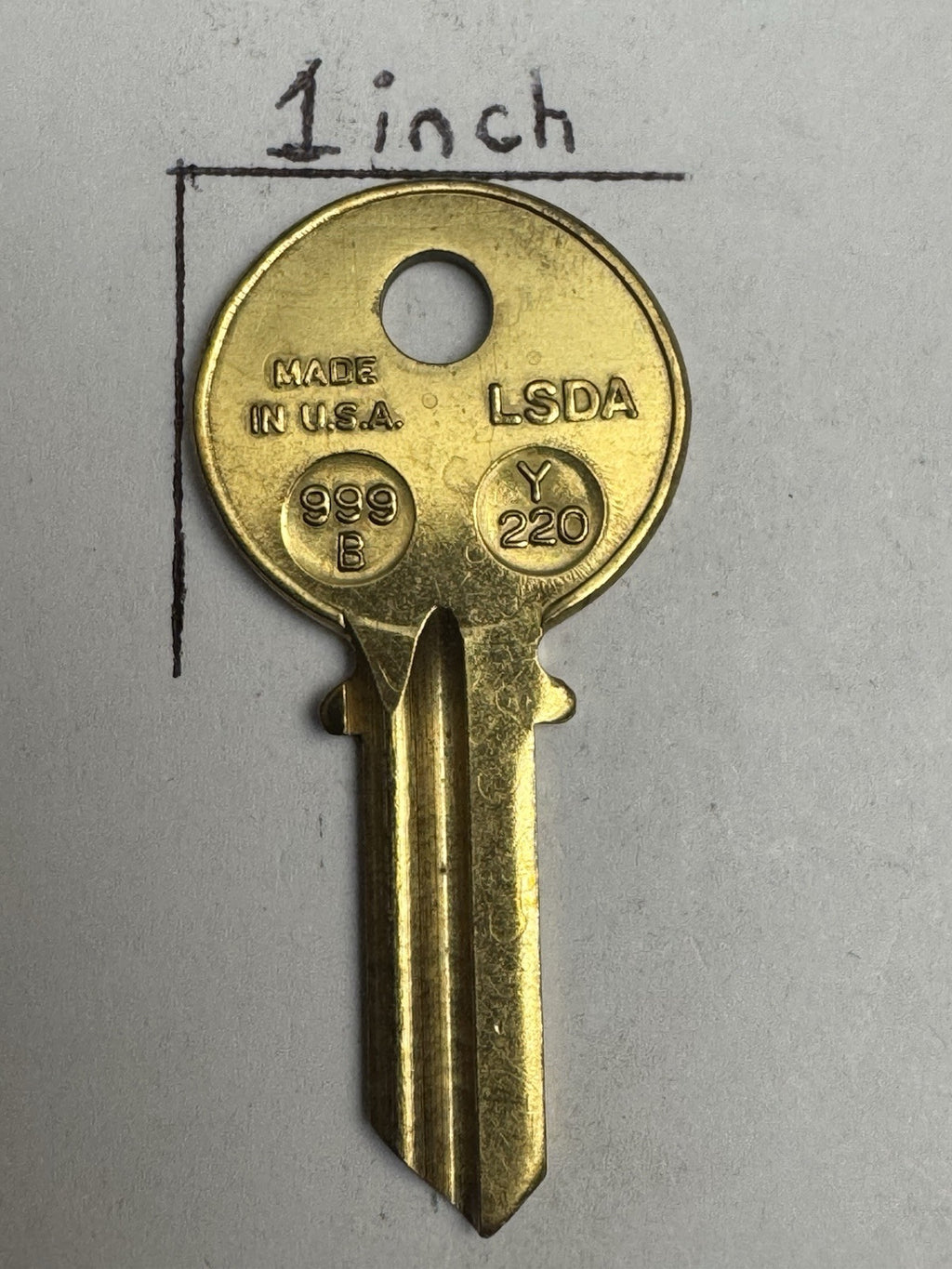 LSDA - 999B - Y220 - 9E1R - Yale - 4 Pin - Key Blank — photo 5