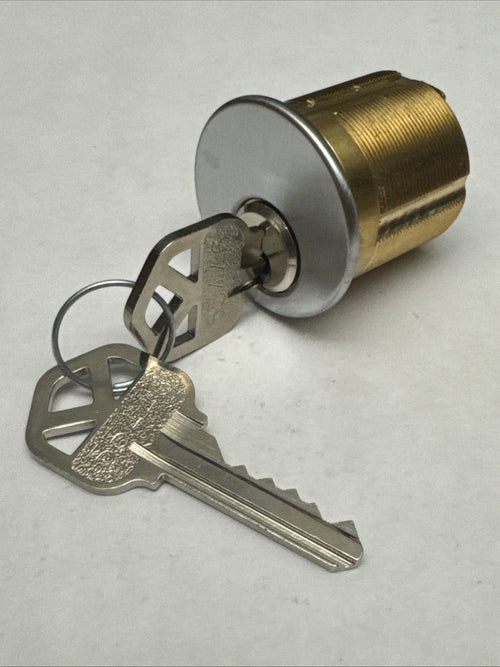 1 1/4” Mortise Cylinder - KW1 - Kwickset - Satin Chrome — photo 1