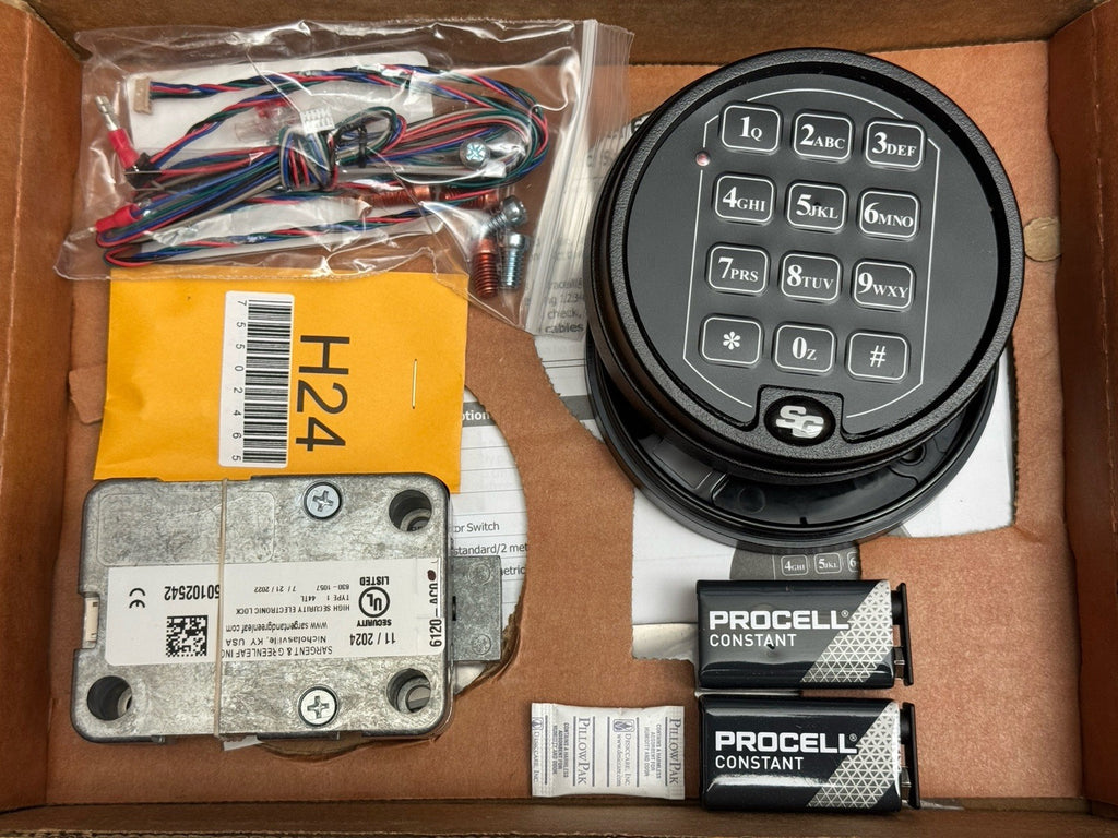 Sargent Greenleaf S&G Model: 6120-303 Square Bolt Electronic Safe Lock Kit Black — photo 1