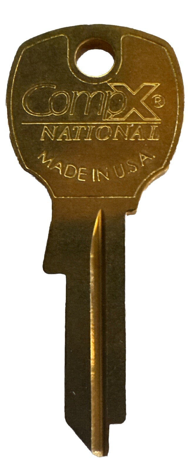 Compx National - D4291 - Key Blank - For 4Ded5 - Bright Brass — photo 2