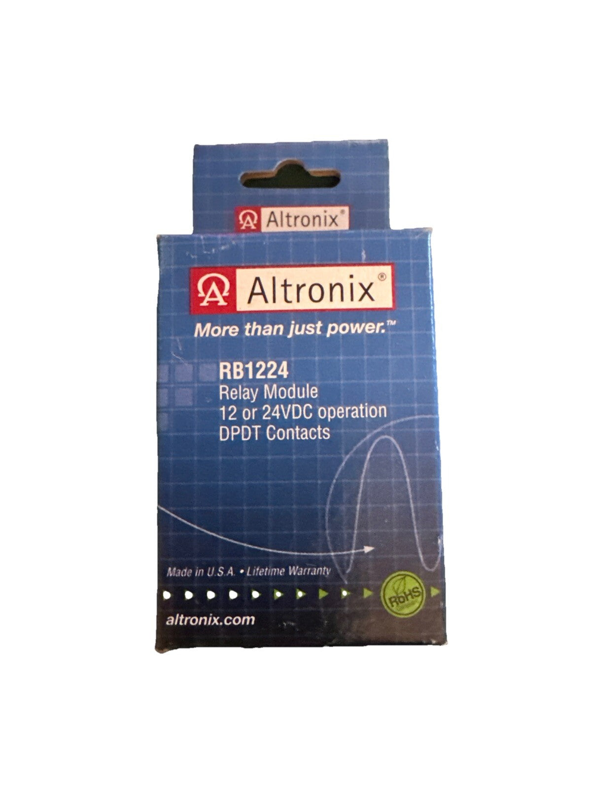 Altronix RB1224 Relay Module 12/24VDC 75Ma DPDT New — photo 1
