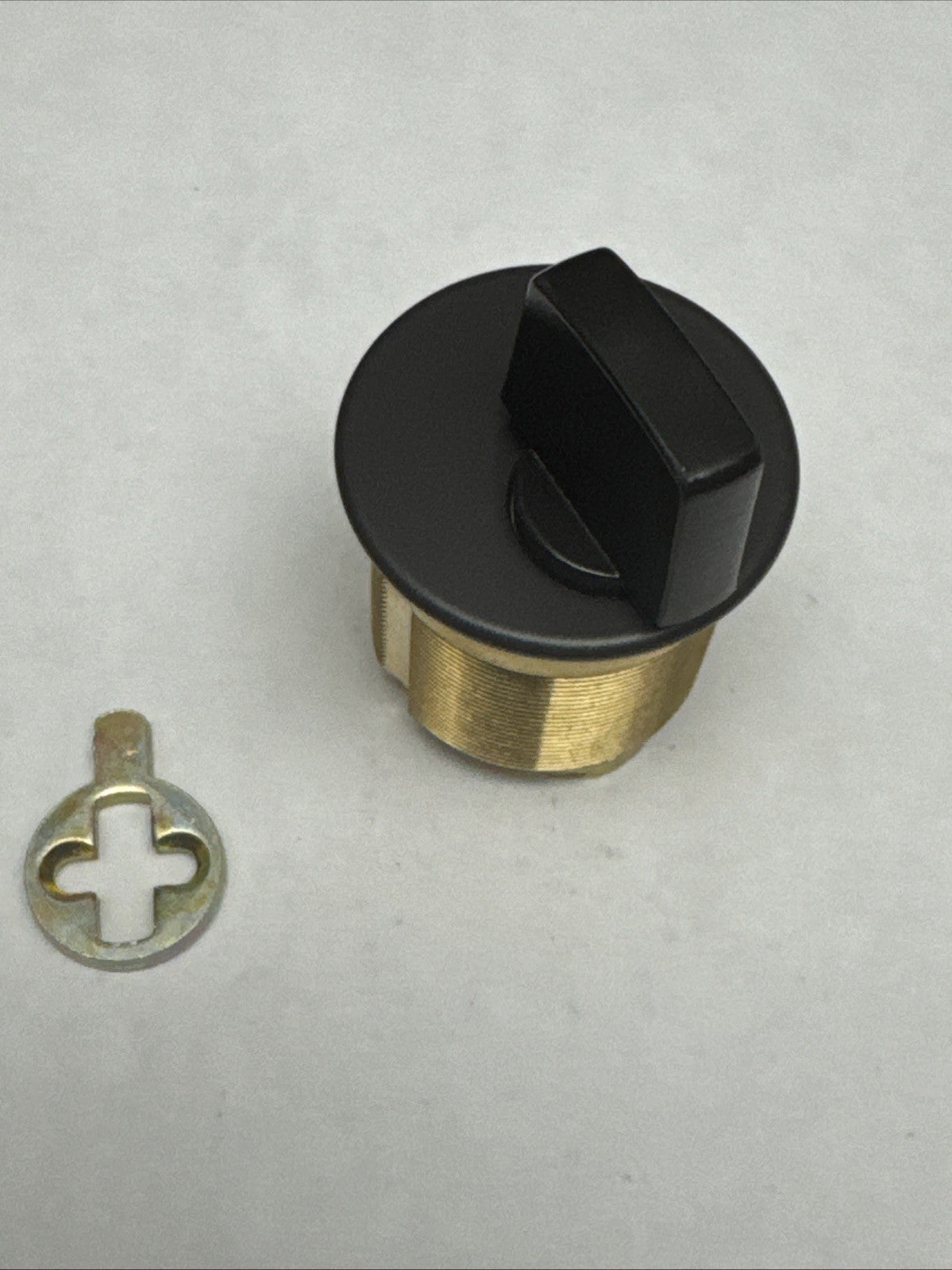 LSDA - 1 1/8 ” - Mortise Thumbturn Cylinder - 10B - Brown - Solid Brass — photo 5