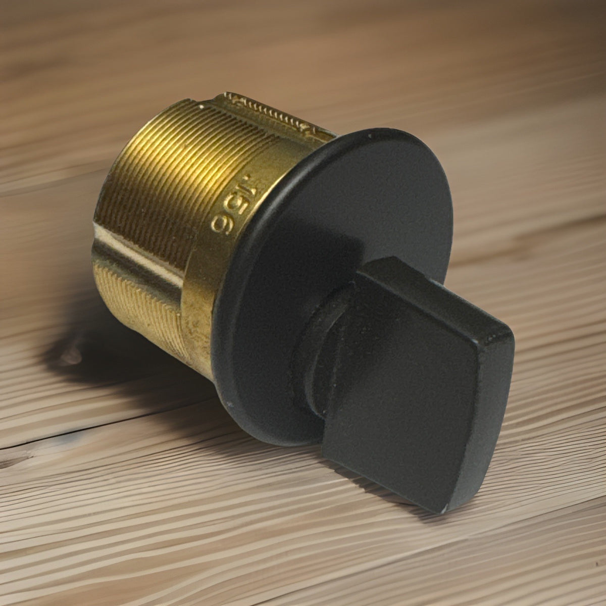 LSDA - 1 ” - Mortise Thumbturn Cylinder - 10B - Brown - Solid Brass — photo 1