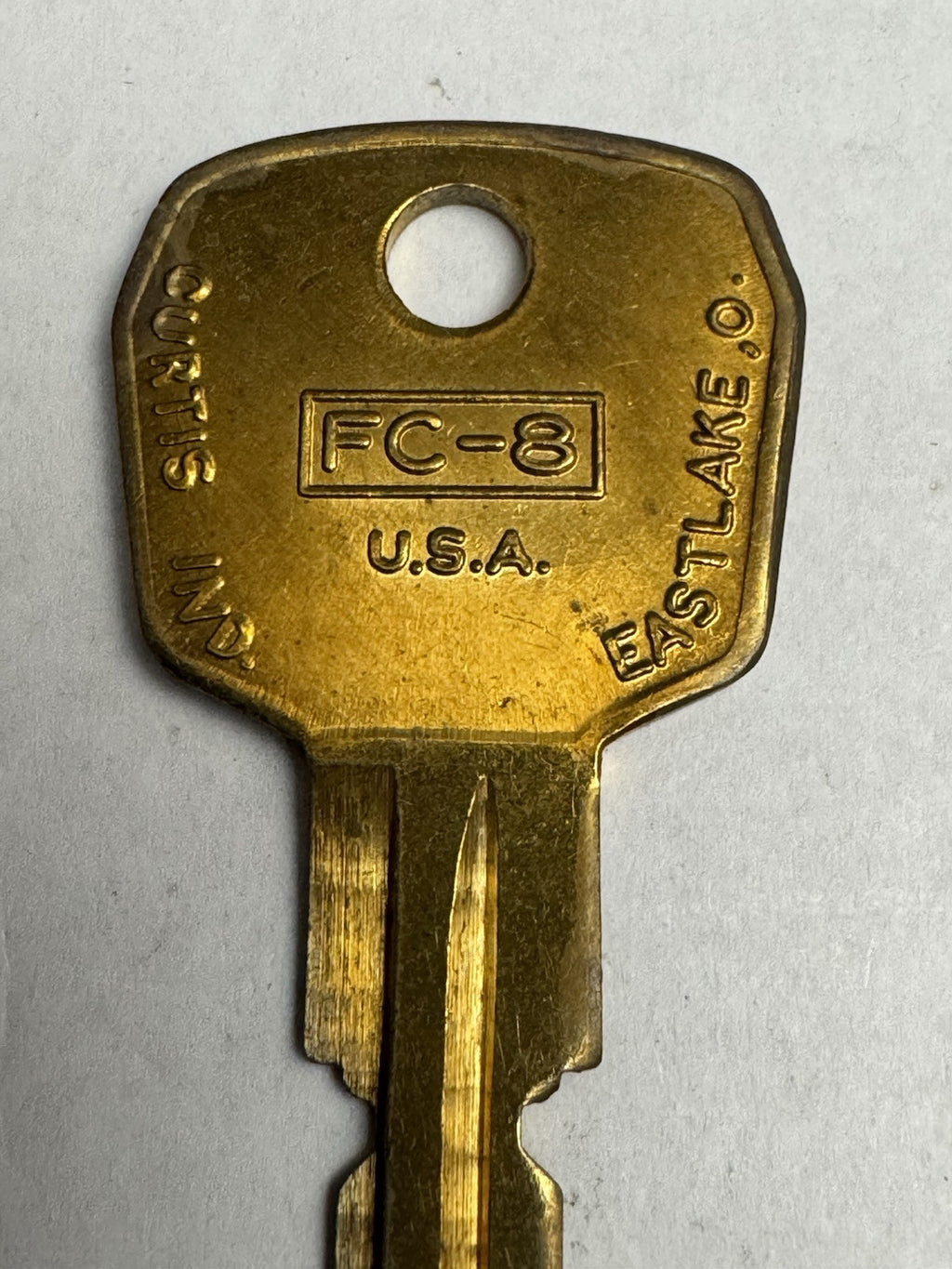 Curtis - FC-8 - FC8 - Key Blank - Brass — photo 4