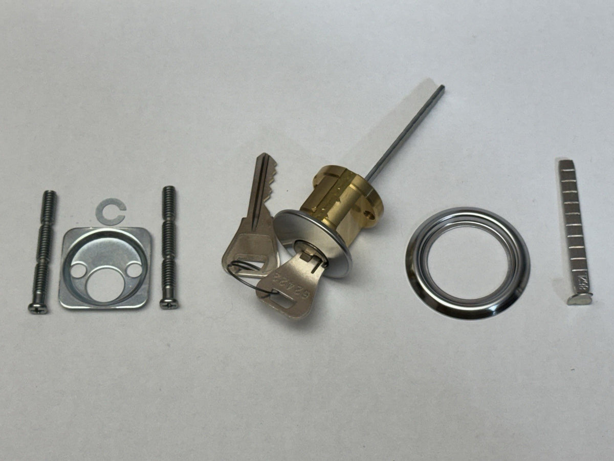 Rim Cylinder Lock - Weiser WR3 (WE) - Satin Chrome 26D — photo 2
