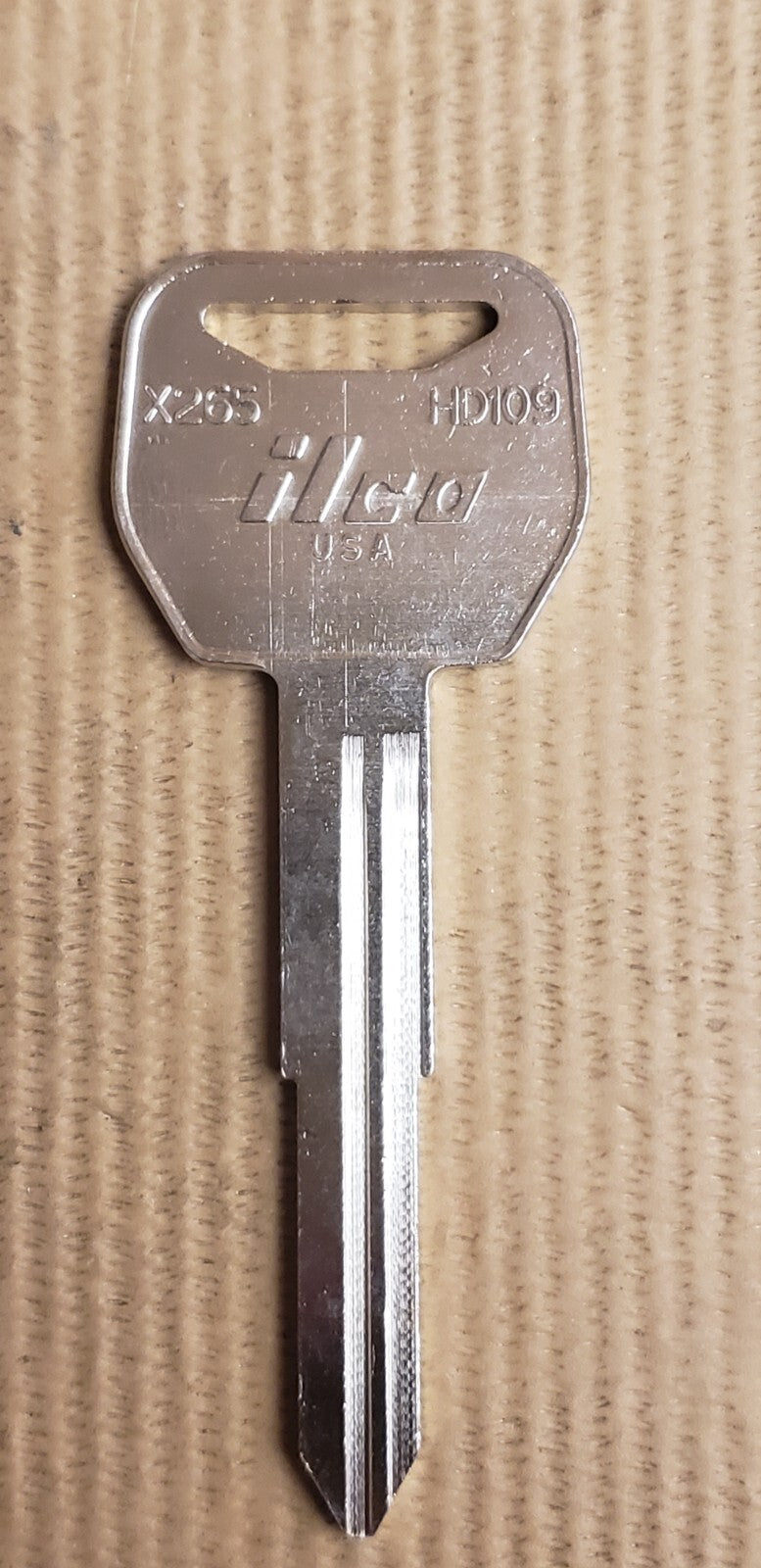 Ilco - X265 - HD109 - Key Blank Honda Cycle — photo 1
