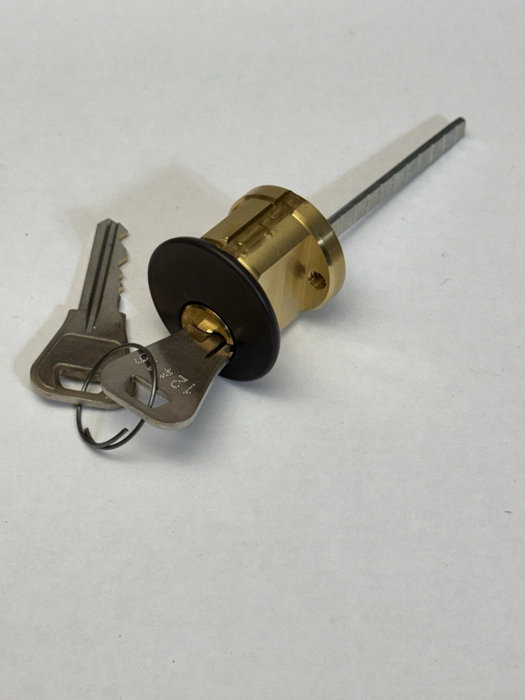 Rim Cylinder Lock - Weiser WR3 (WE) - Brown 10B — photo 1
