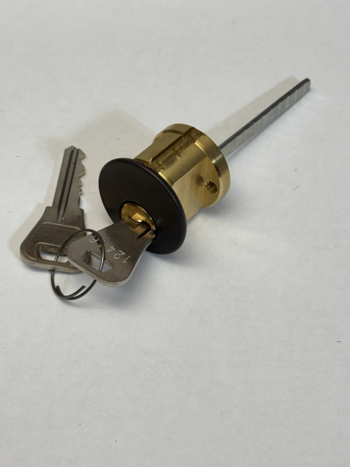 Rim Cylinder Lock - Weiser WR3 (WE) - Brown 10B — photo 1