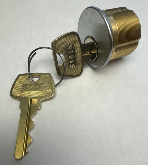 1” Mortise Cylinder - LA - Sargent - Satin Chrome — photo 1