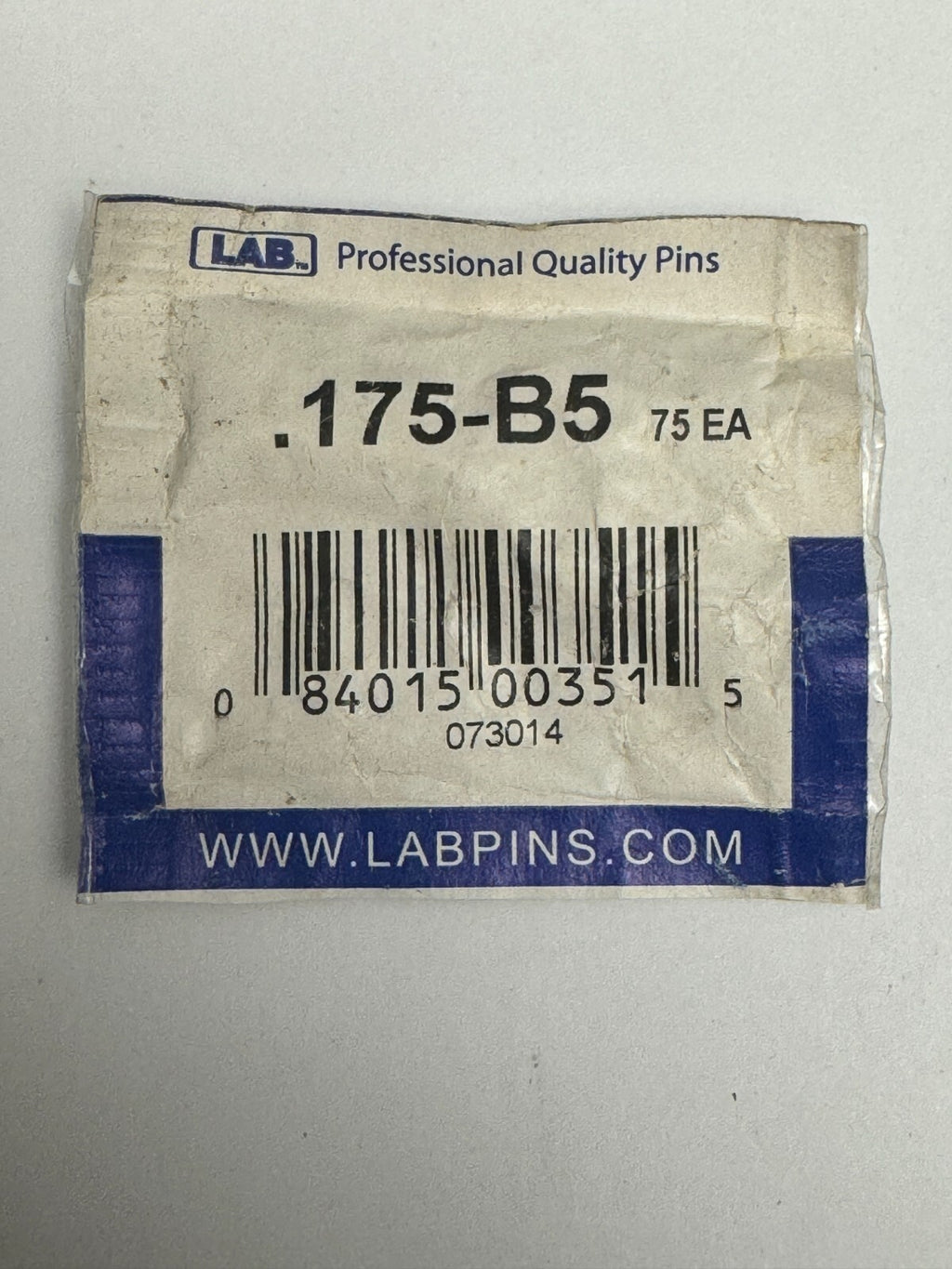 Lab Pins - 75ct - Lock Cylinder Pins - Bottom Pin - .175 Grey — photo 1