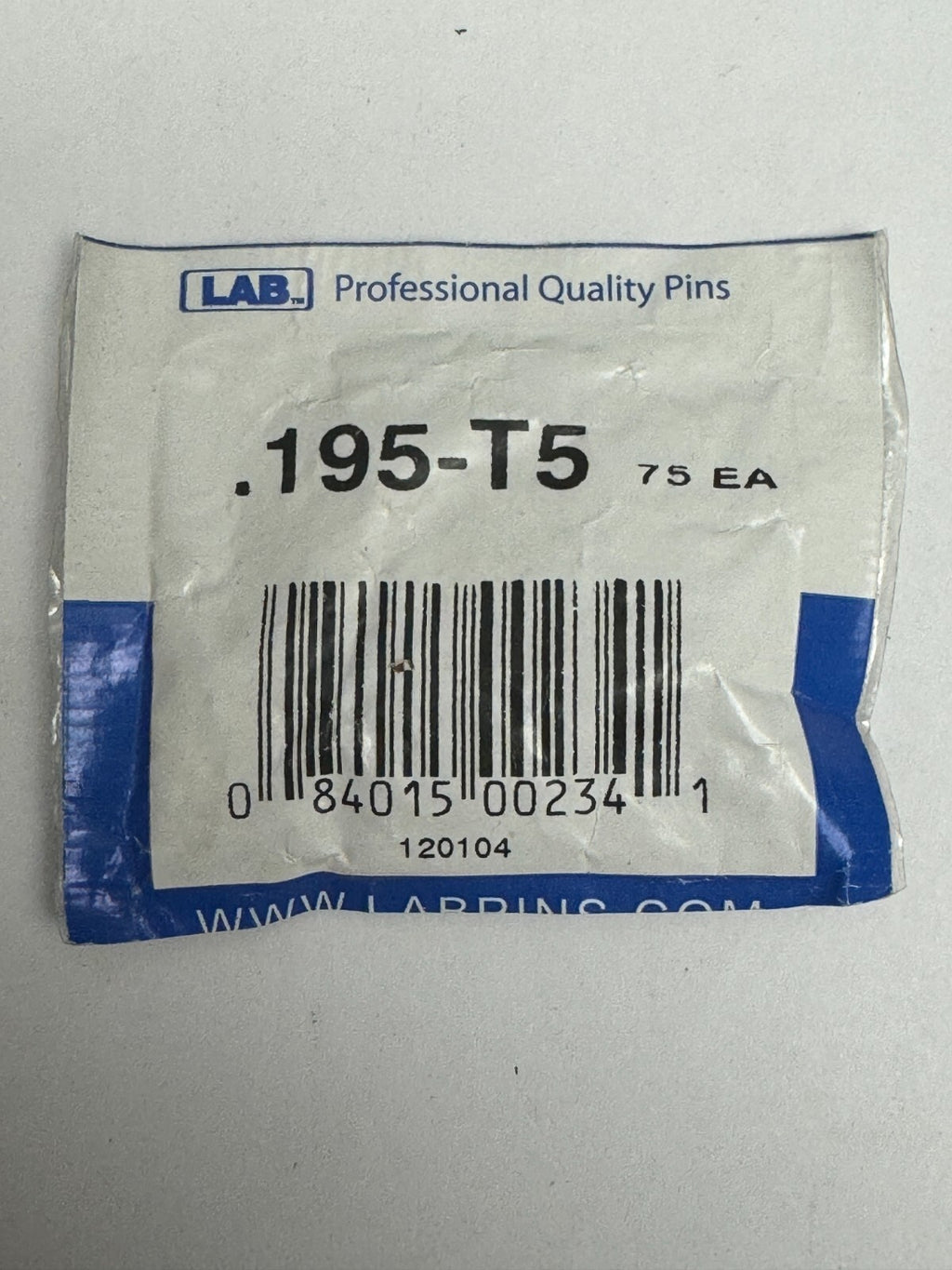 Lab Pins - 75ct - Lock Cylinder Pins - Master / Top Pin - .195 Grey — photo 1