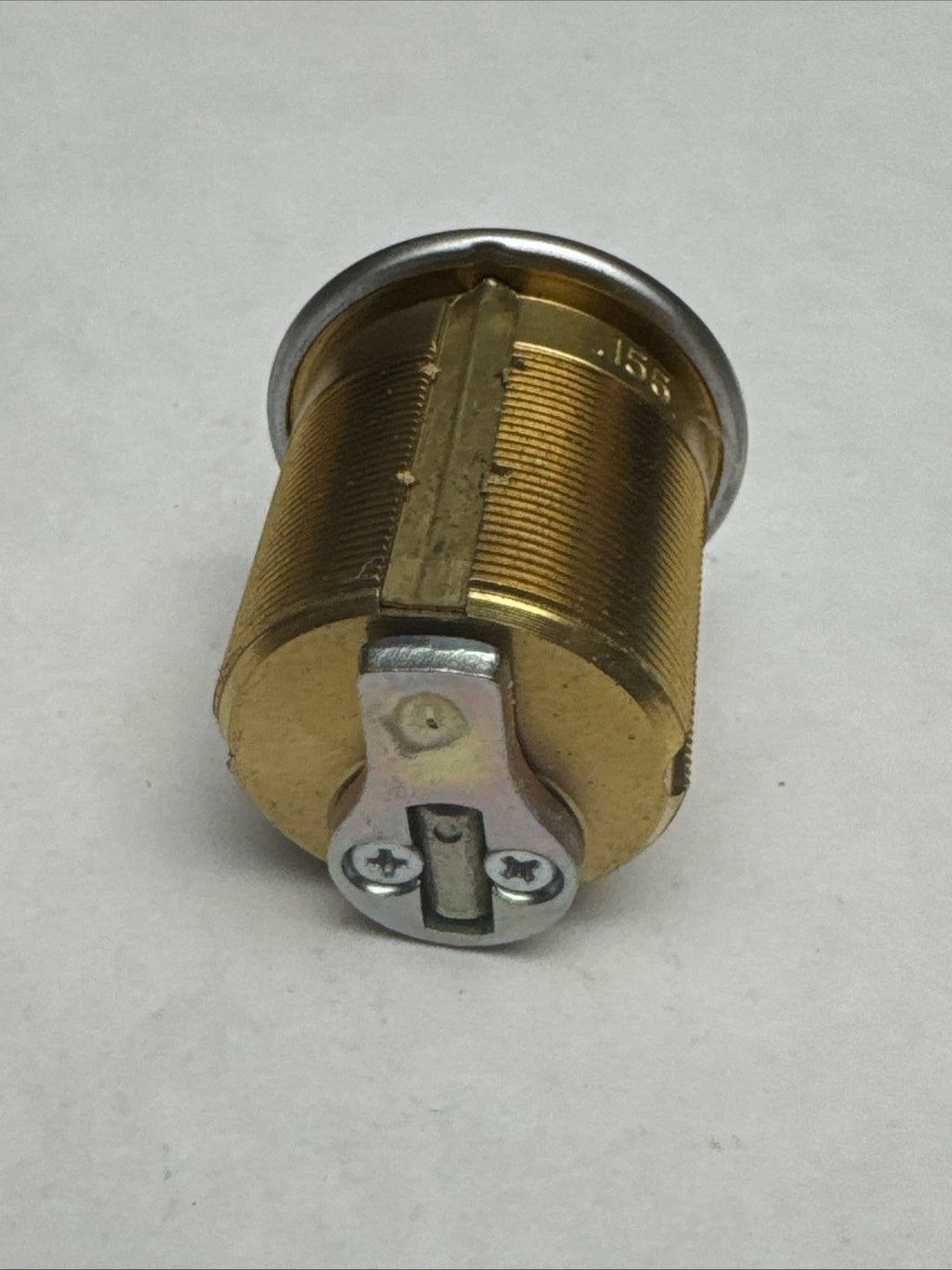 1 1/4 ” - Mortise Thumbturn Cylinder - 26D - Satin Chrome - Solid Brass — photo 3