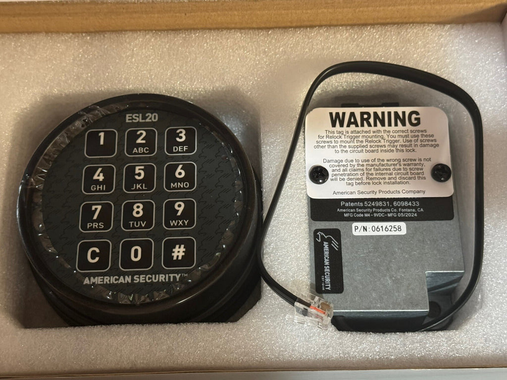 American Security - ESL20 - ESL20XL - Retro-Fit Electronic Safe Lock Kit - Black — photo 3