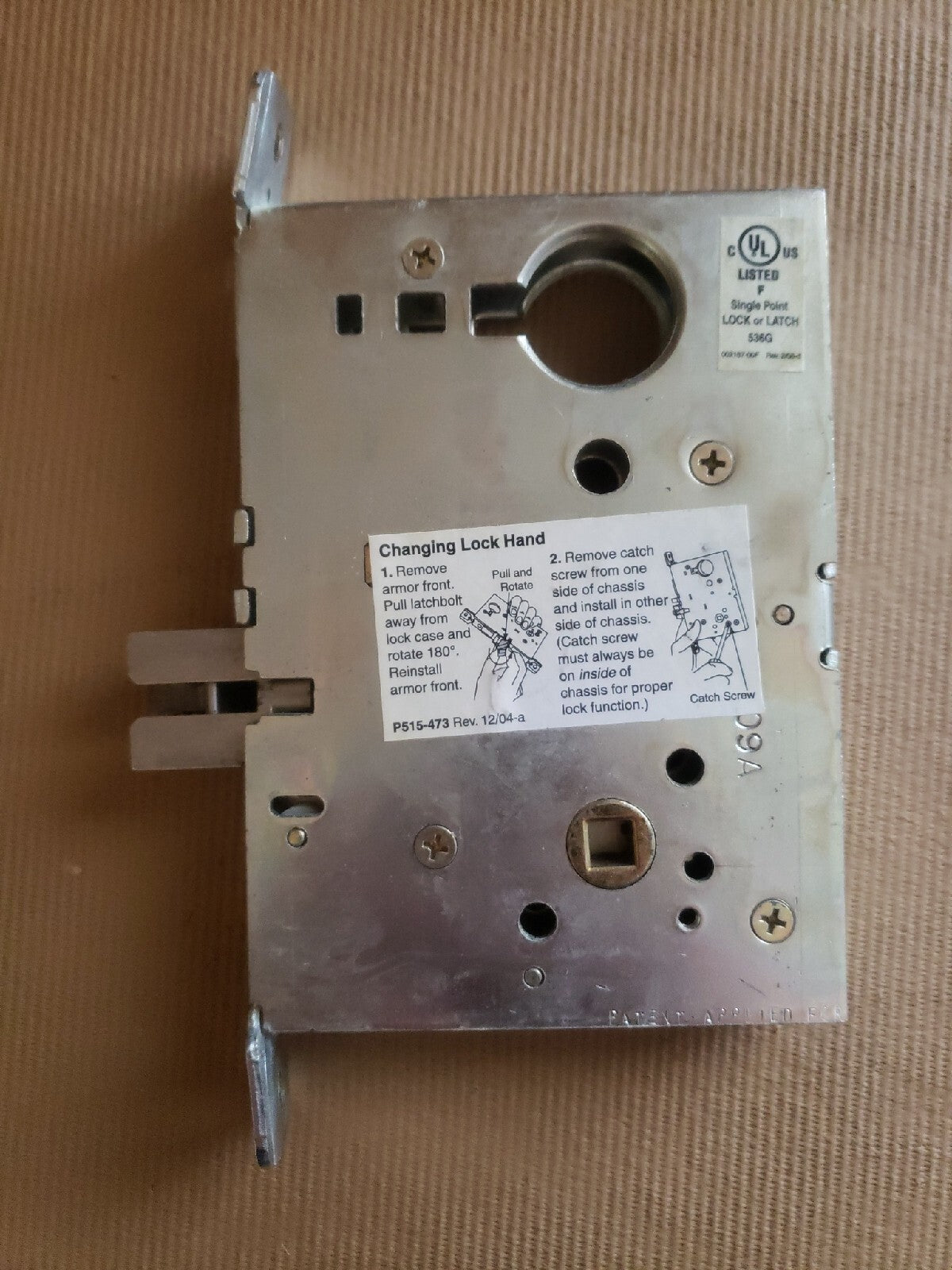 Schlage L9010 - Passage Mortise  Body Lock Grade 1 - Body Only — photo 2
