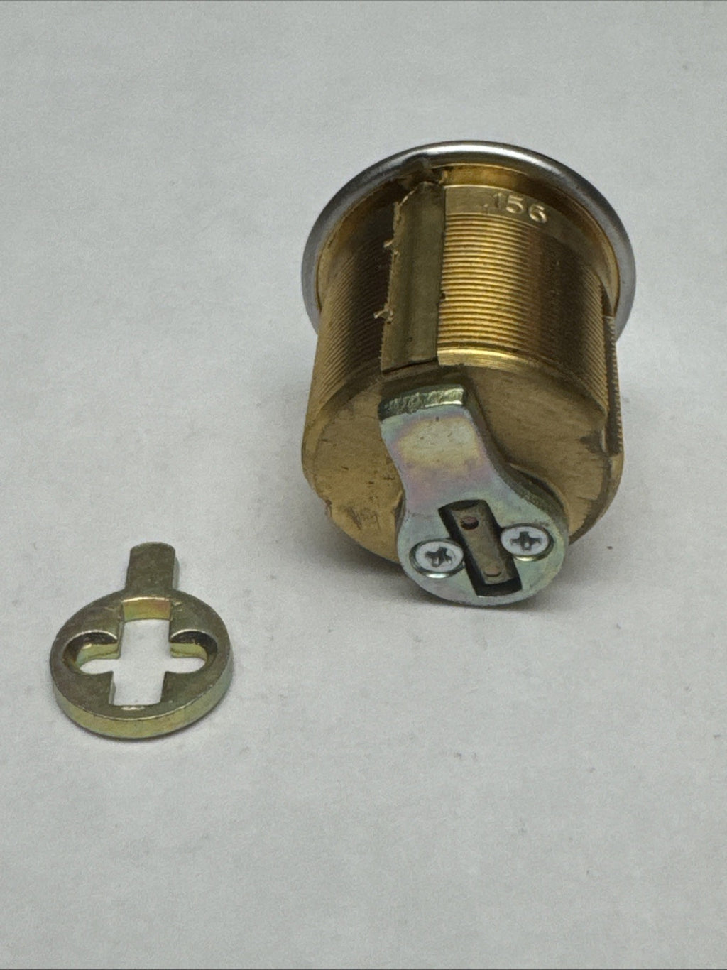LSDA - 1 1/8 ” - Mortise Thumbturn Cylinder - 26D - Satin Chrome - Solid Brass — photo 4