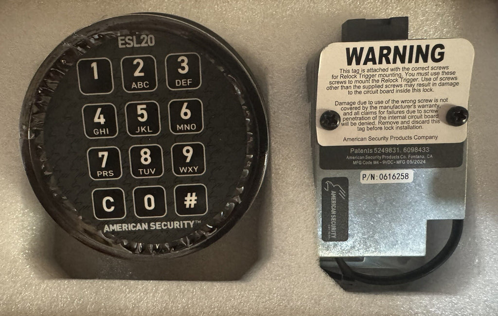 American Security - ESL20 - ESL20XL - Retro-Fit Electronic Safe Lock Kit - Black — photo 2