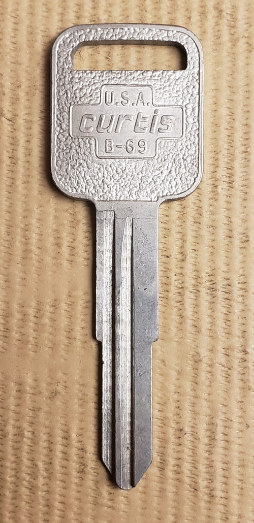 Curtis - B69 - B-69 - X180 - Key Blank - Suzuki - Chevrolet - Chevy - Geo — photo 1