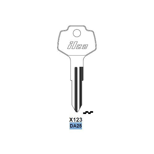 Ilco - NISSAN SUBARU - X123 - DA25 - Key Blank — photo 3
