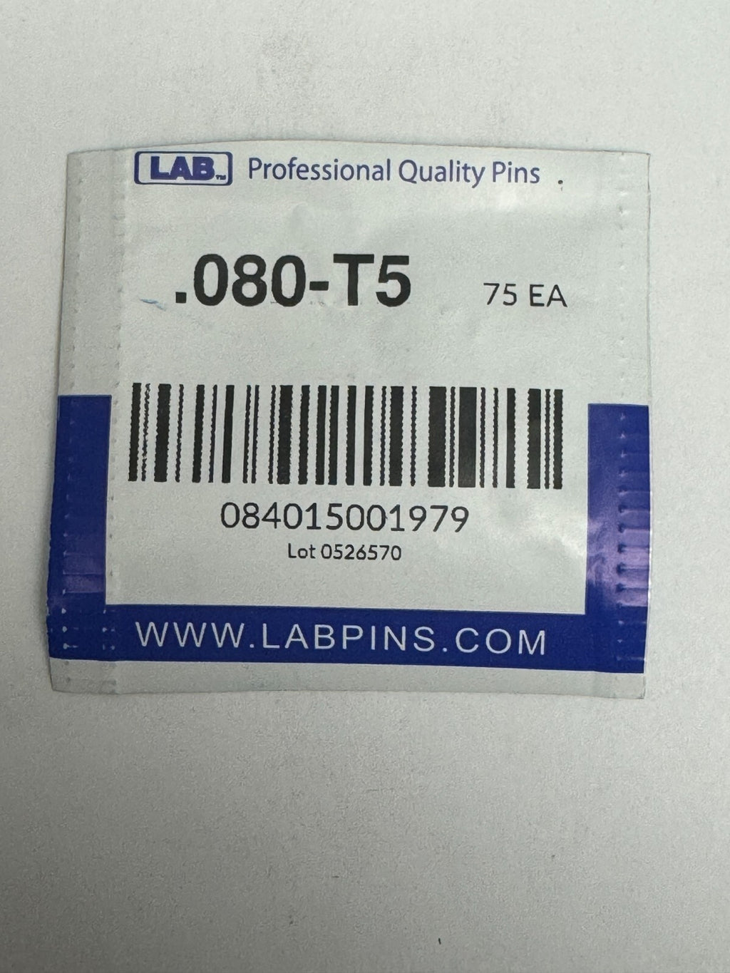 Lab Pins - 75ct - Lock Cylinder Pins - Master / Top Pin - .080 Red — photo 1