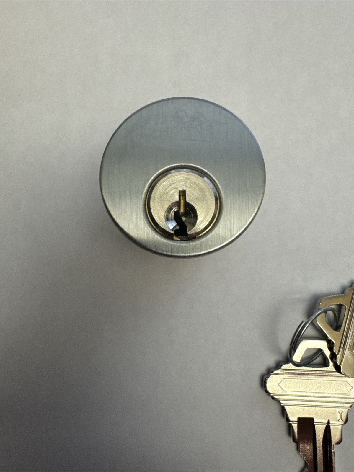 1” Mortise Cylinder - SC1 - Schlage - Satin Chrome — photo 5
